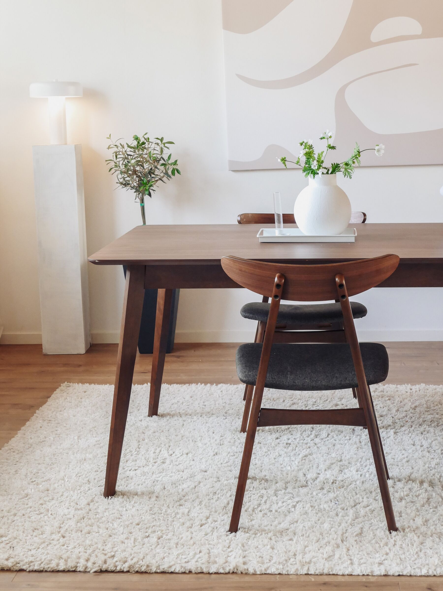 Dining Table MADOX Dark Walnut 200 cm 100 cm
