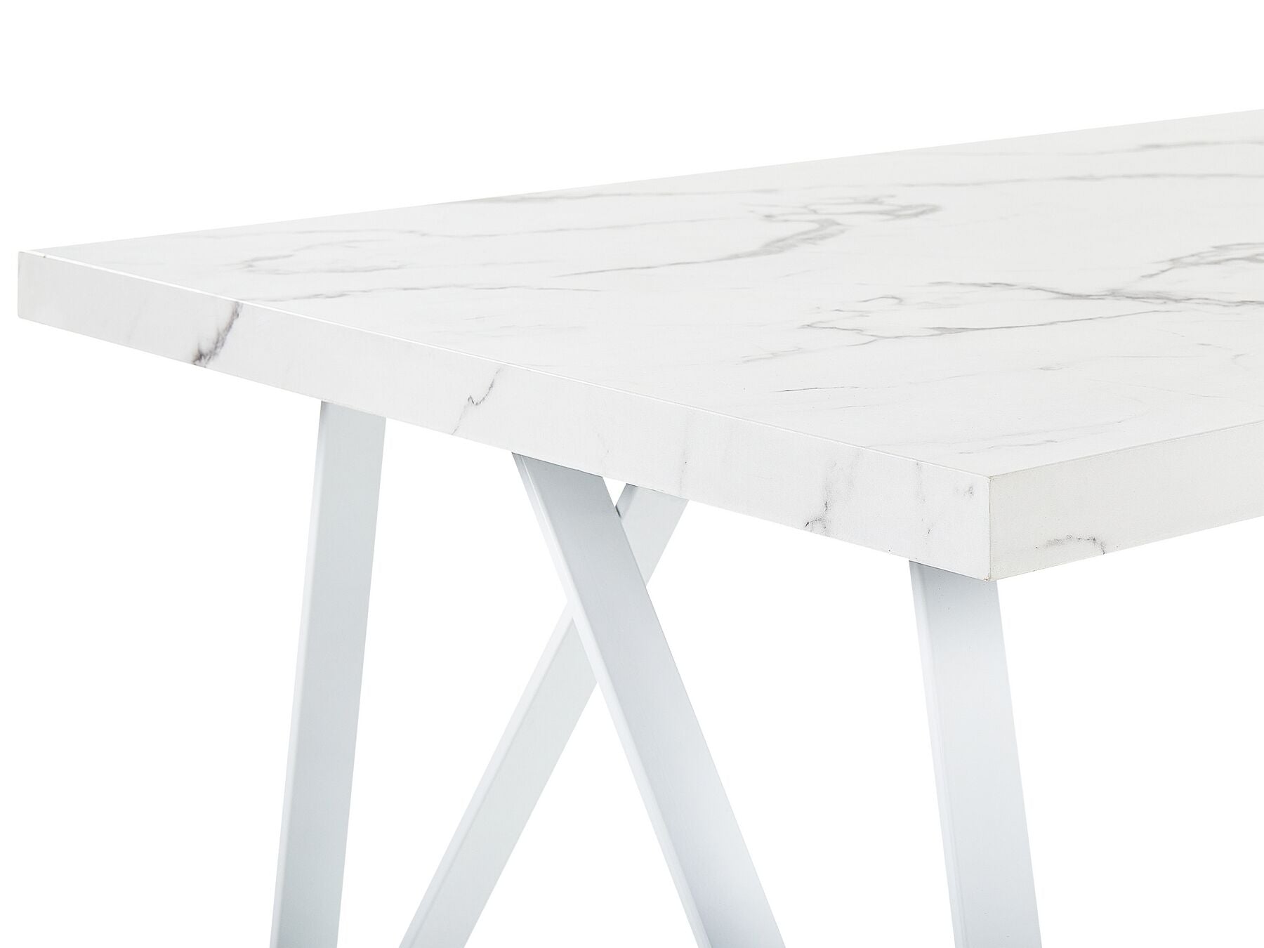 Dining Table GRIEGER White 160 cm 90 cm