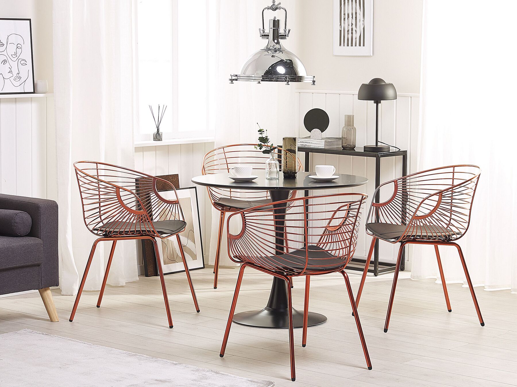Dining Table BOCA Black 90 cm 90 cm
