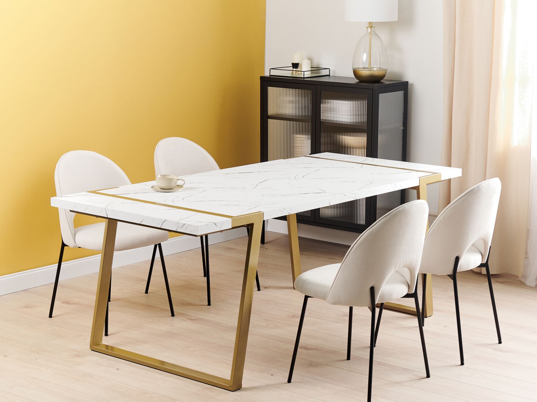 Dining Table MARTYNIKA White 200 cm 90 cm
