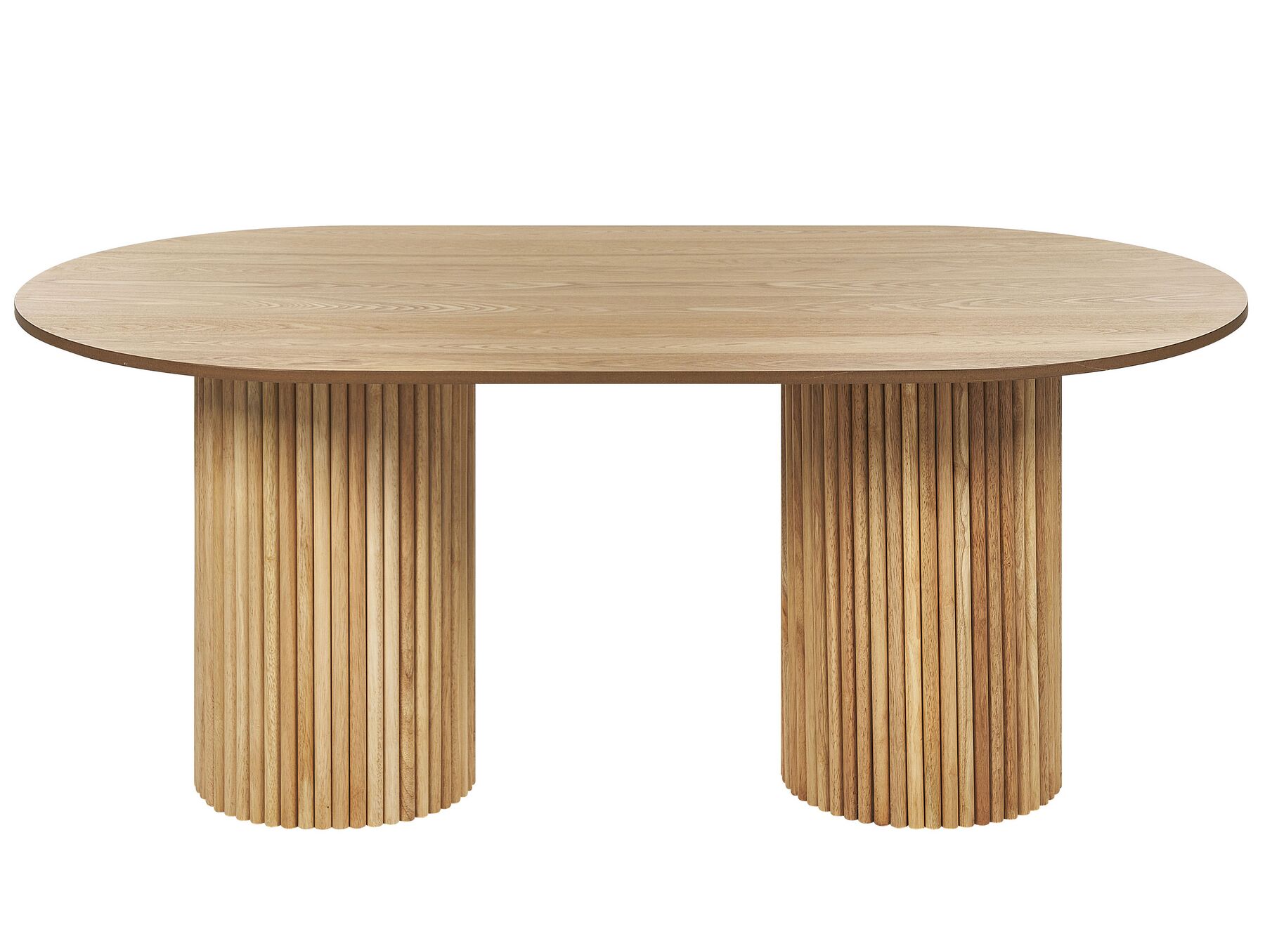 Dining Table SHERIDAN Natural Ash Wood 180 cm 100 cm