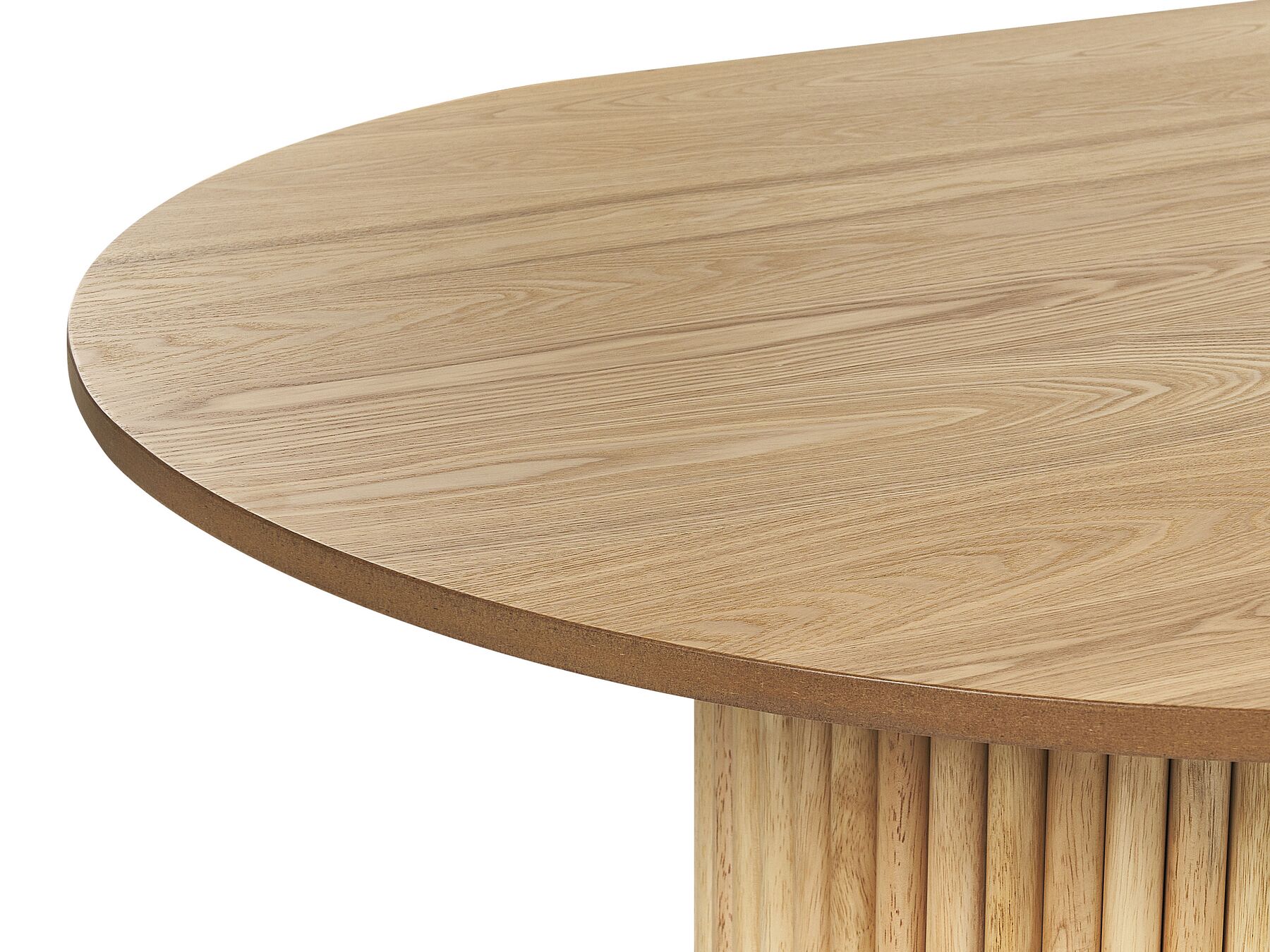 Dining Table SHERIDAN Natural Ash Wood 180 cm 100 cm