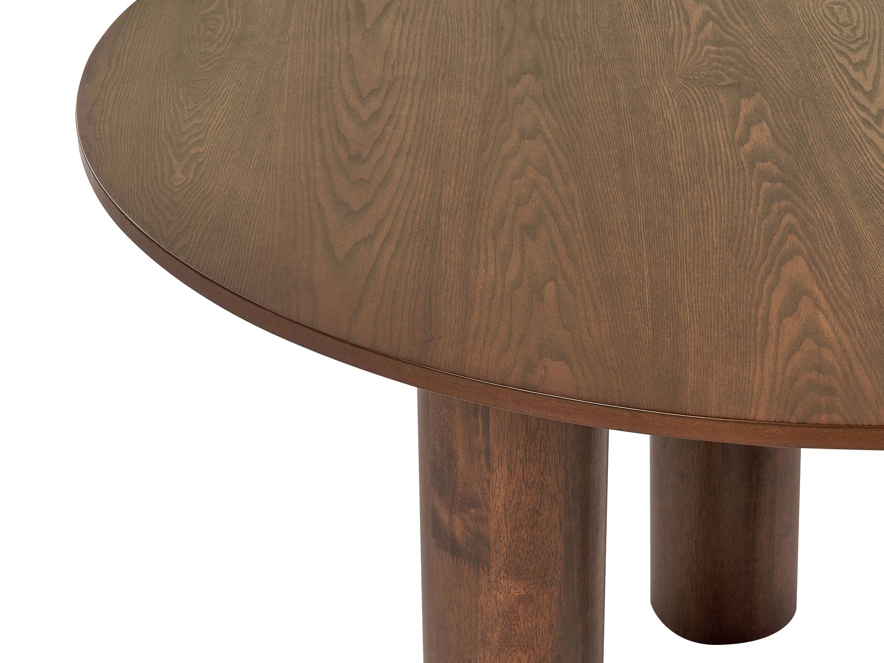 Dining Table ORIN Dark Ash Wood 120 cm 120 cm