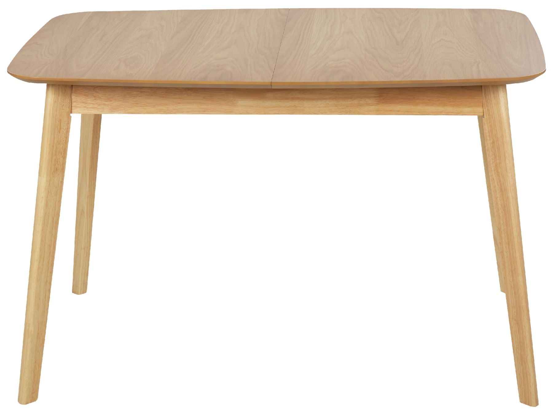 Extending Dining Table MADOX Light Oak 120/150 cm 75 cm