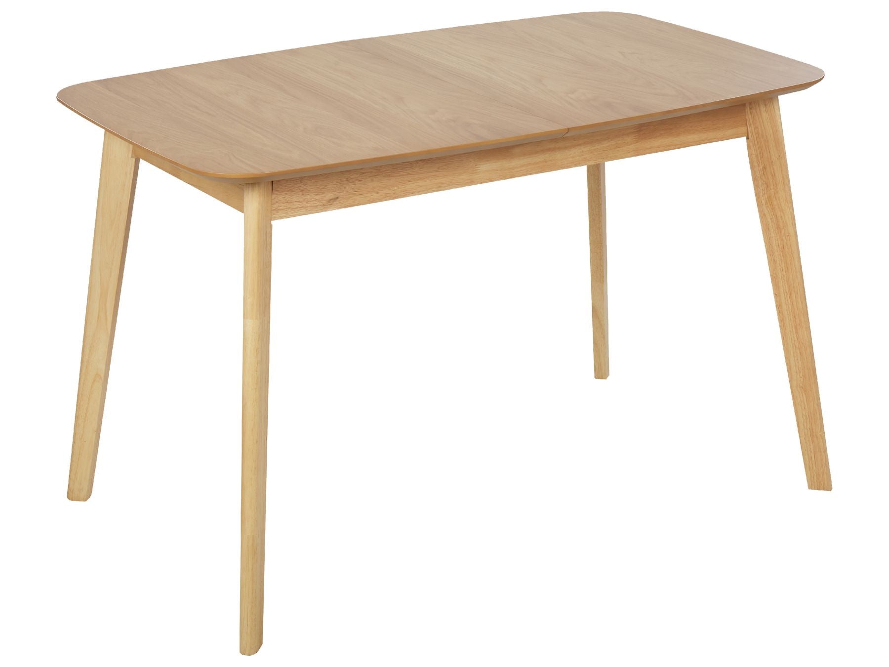 Extending Dining Table MADOX Light Oak 120/150 cm 75 cm