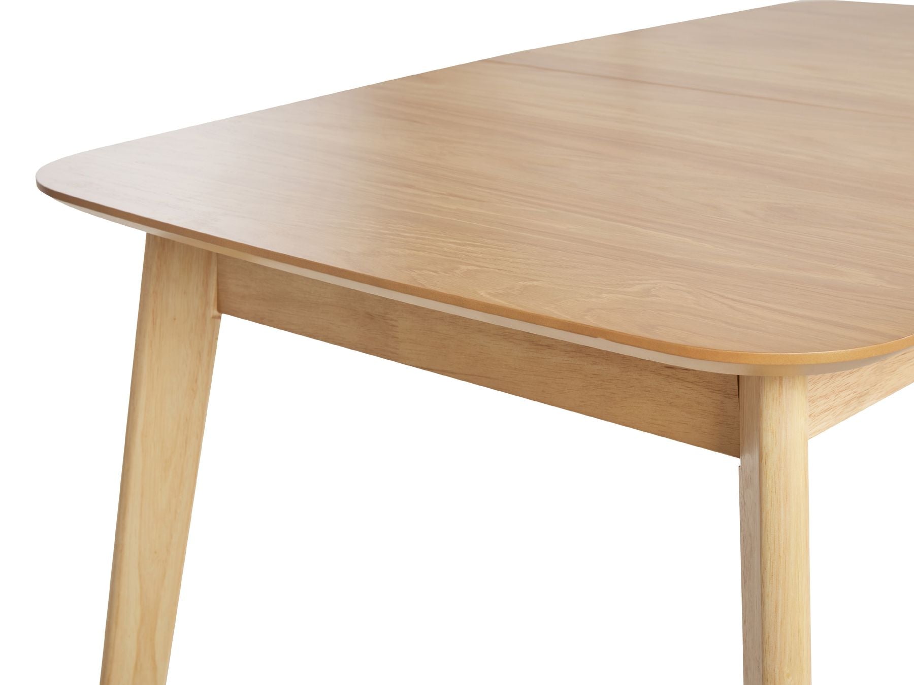 Extending Dining Table MADOX Light Oak 120/150 cm 75 cm