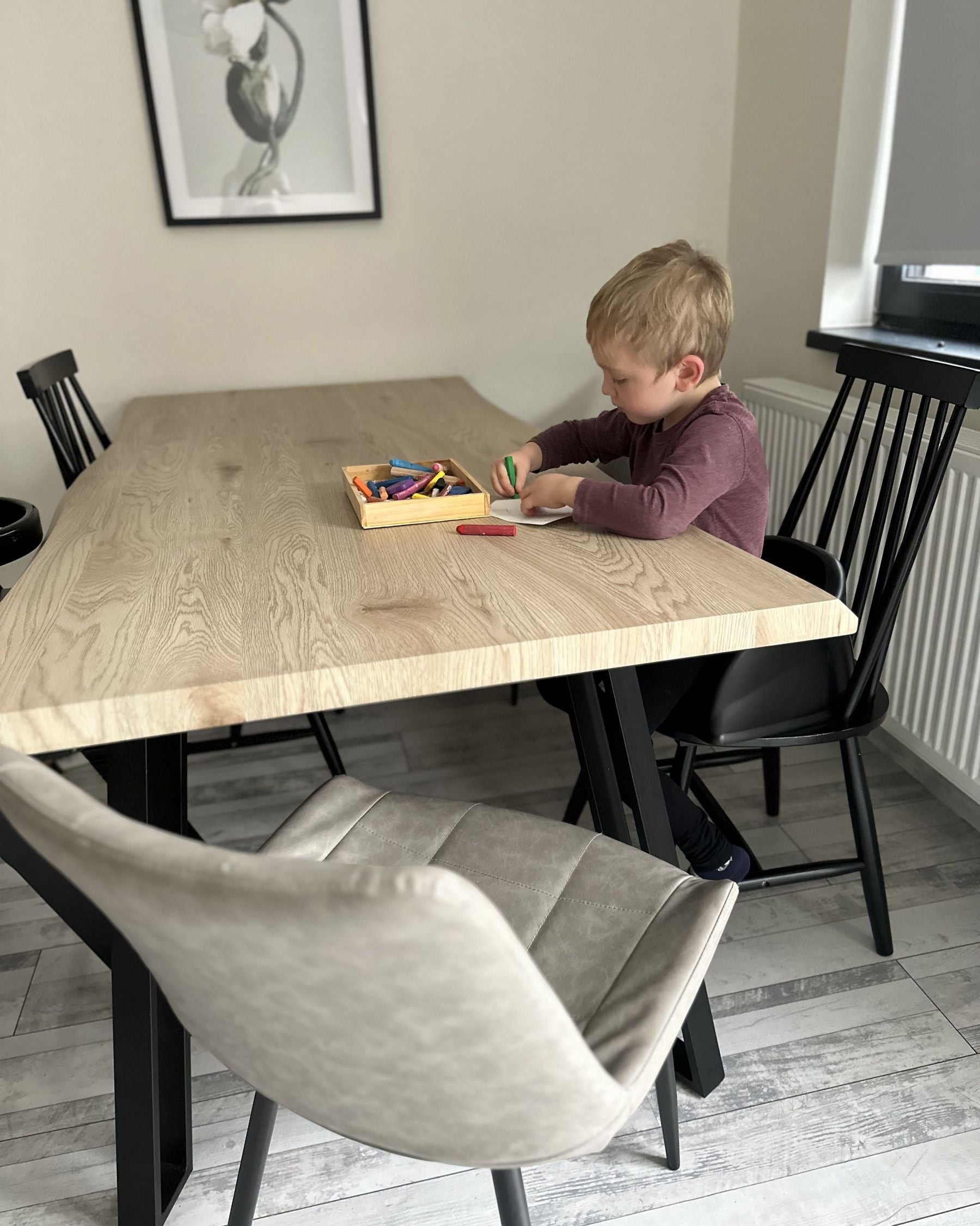 Dining Table GRAHAM Light Brown 180 cm 90 cm