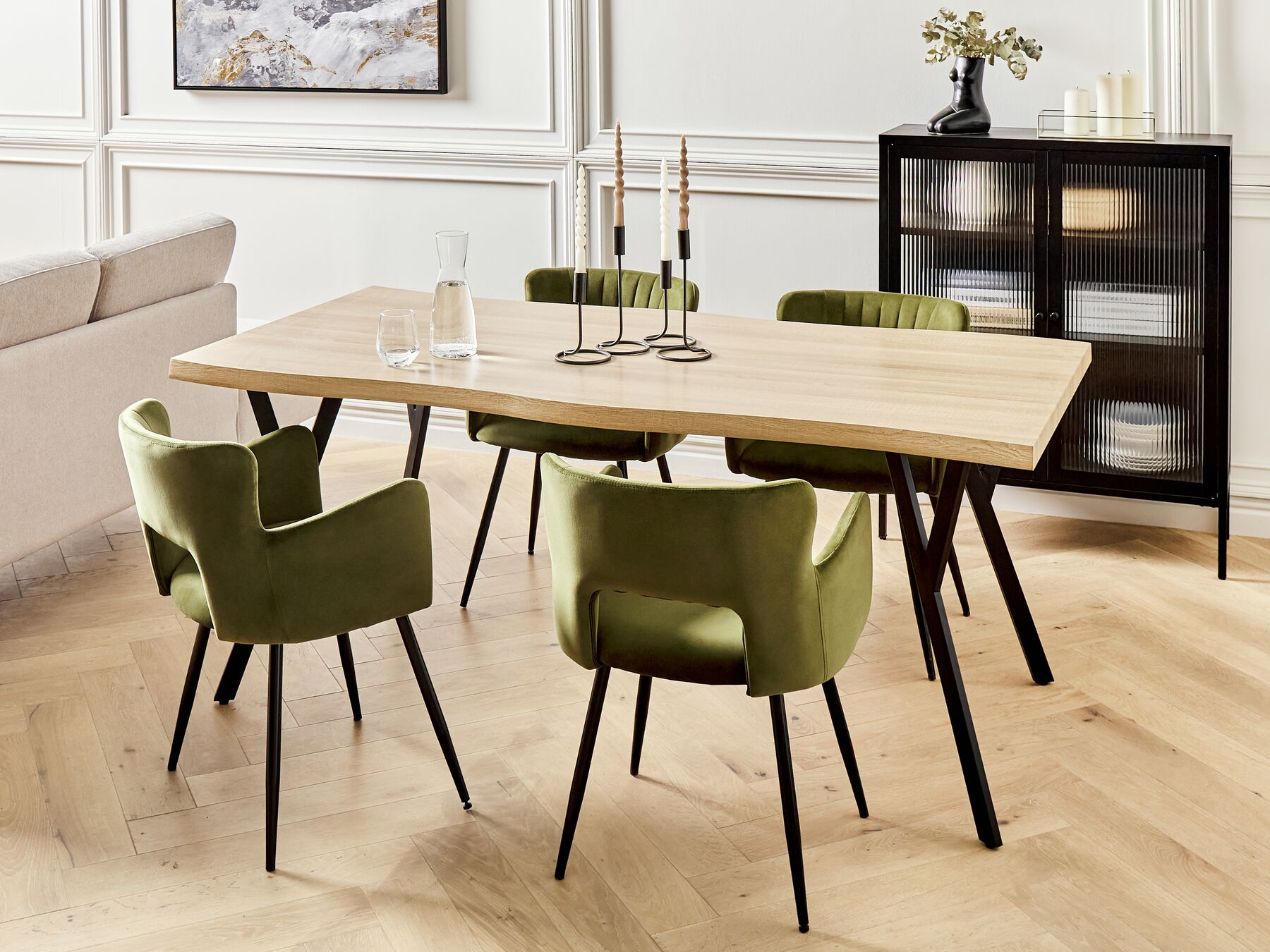 Dining Table ALTON Light Brown 180 cm 90 cm