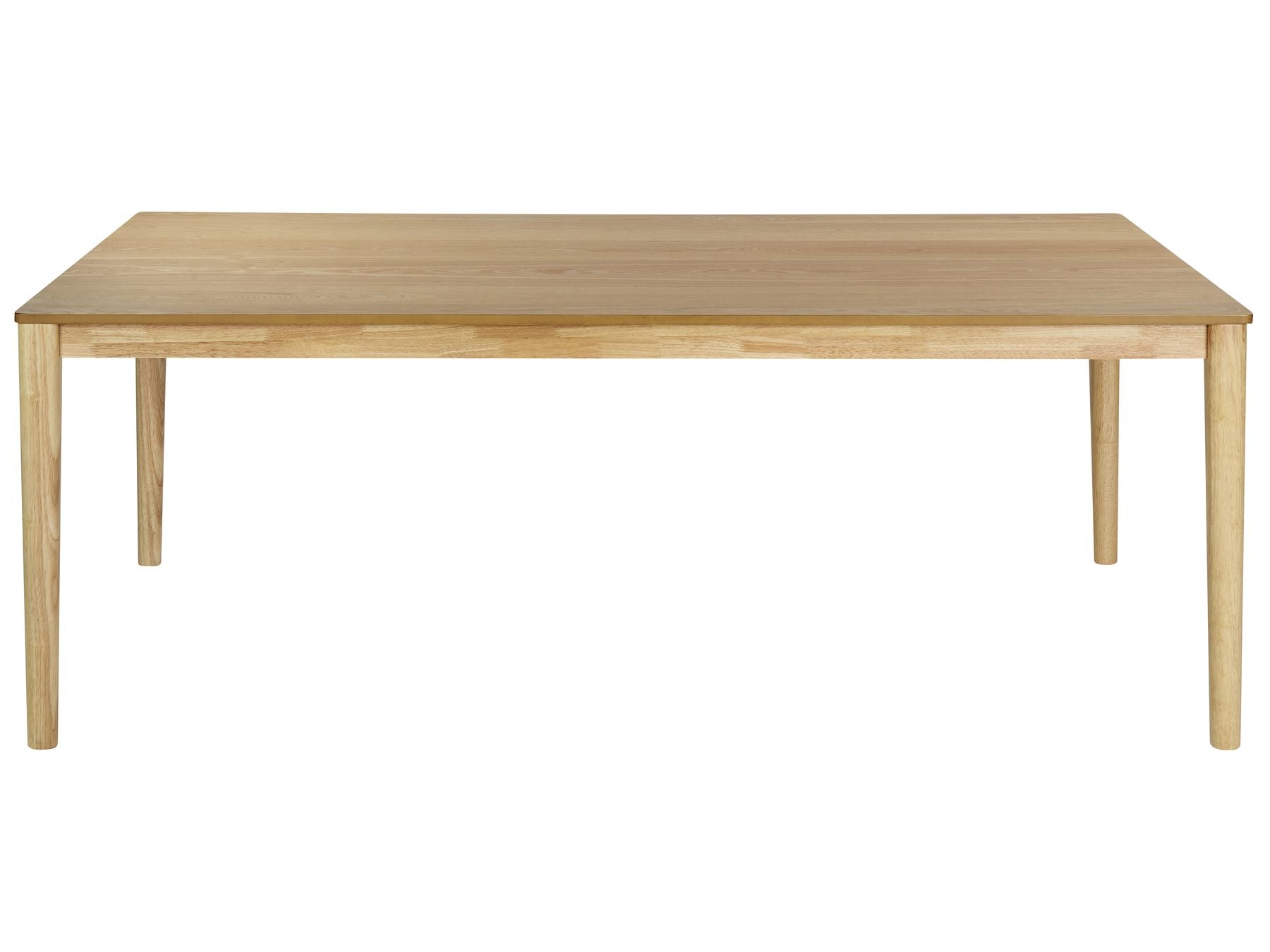 Dining Table ERMELO Natural Ash Wood 200 cm 100 cm