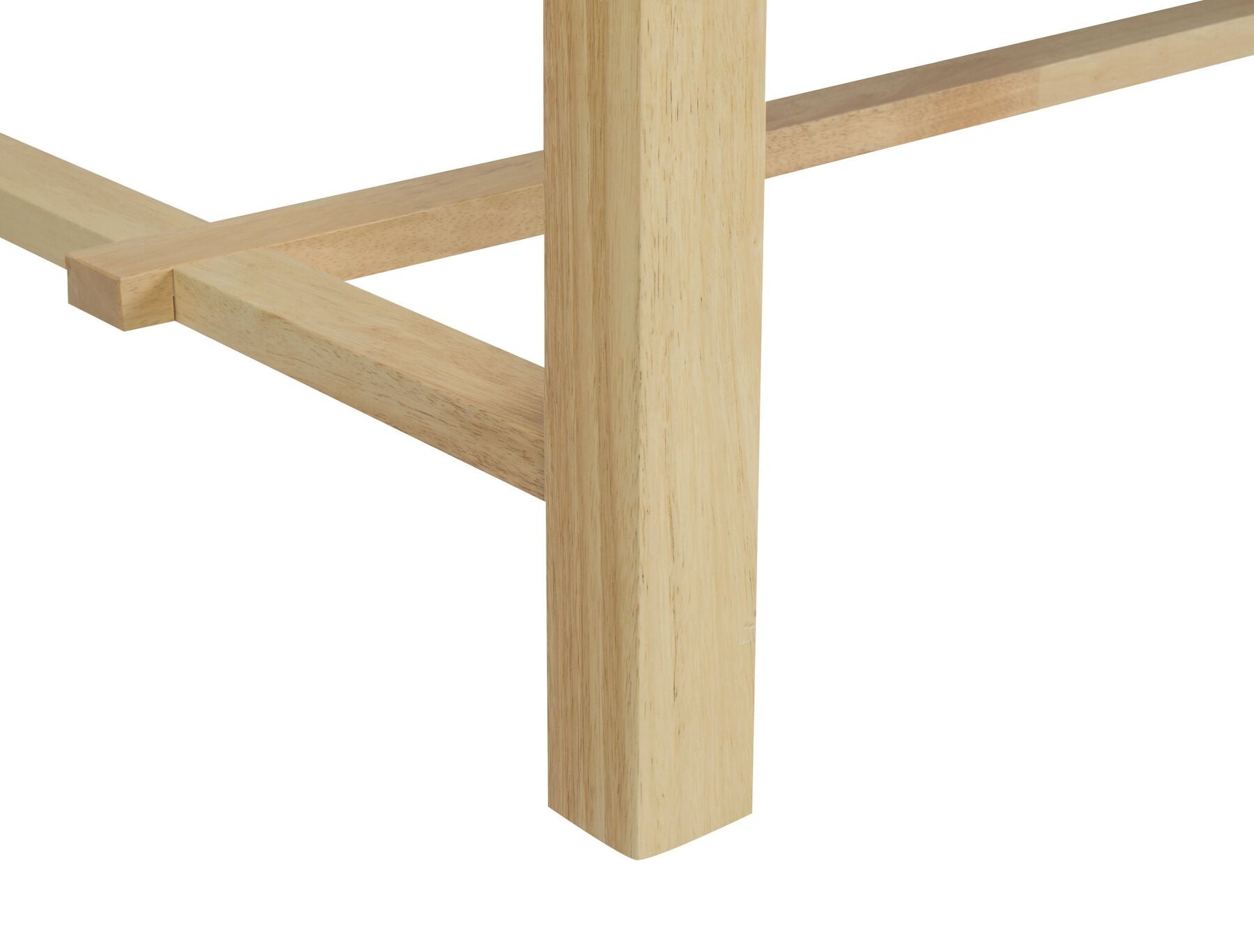 Dining Table BARNES Natural Ash Wood 160 cm 90 cm