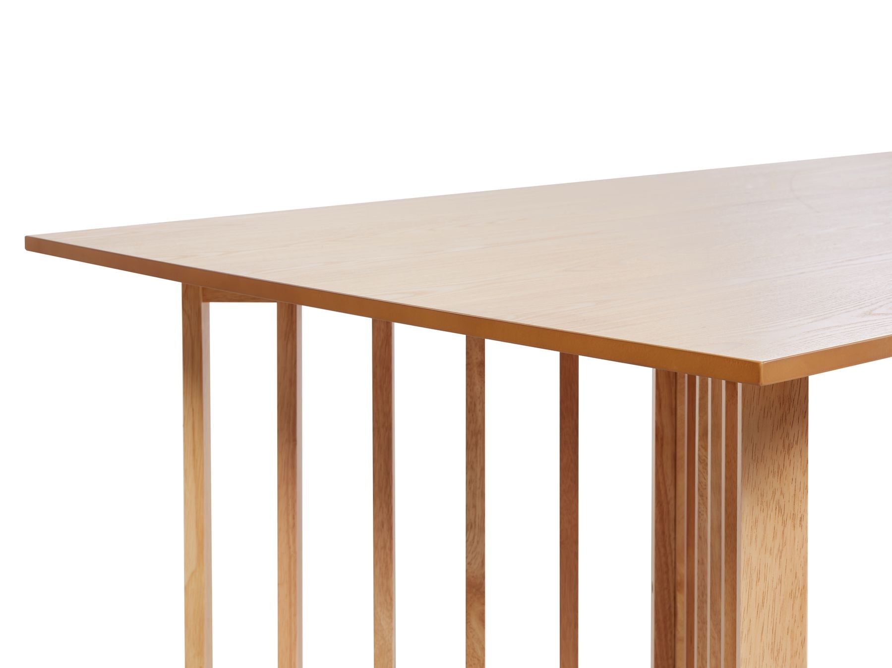 Dining Table LEANDRA Light Ash Wood 200 cm 100 cm