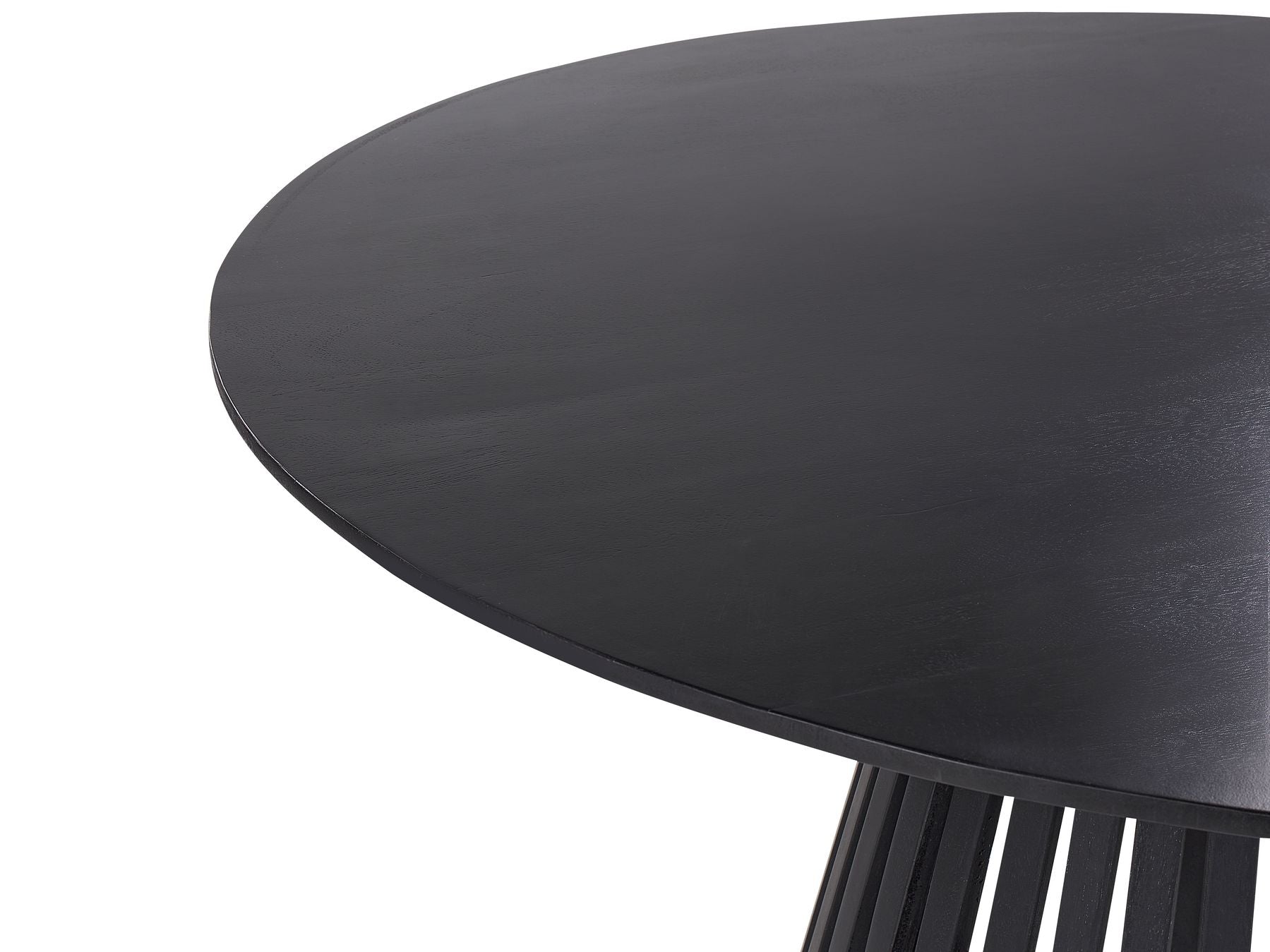 Dining Table MESILLA Black 120 cm 120 cm Acacia Wood
