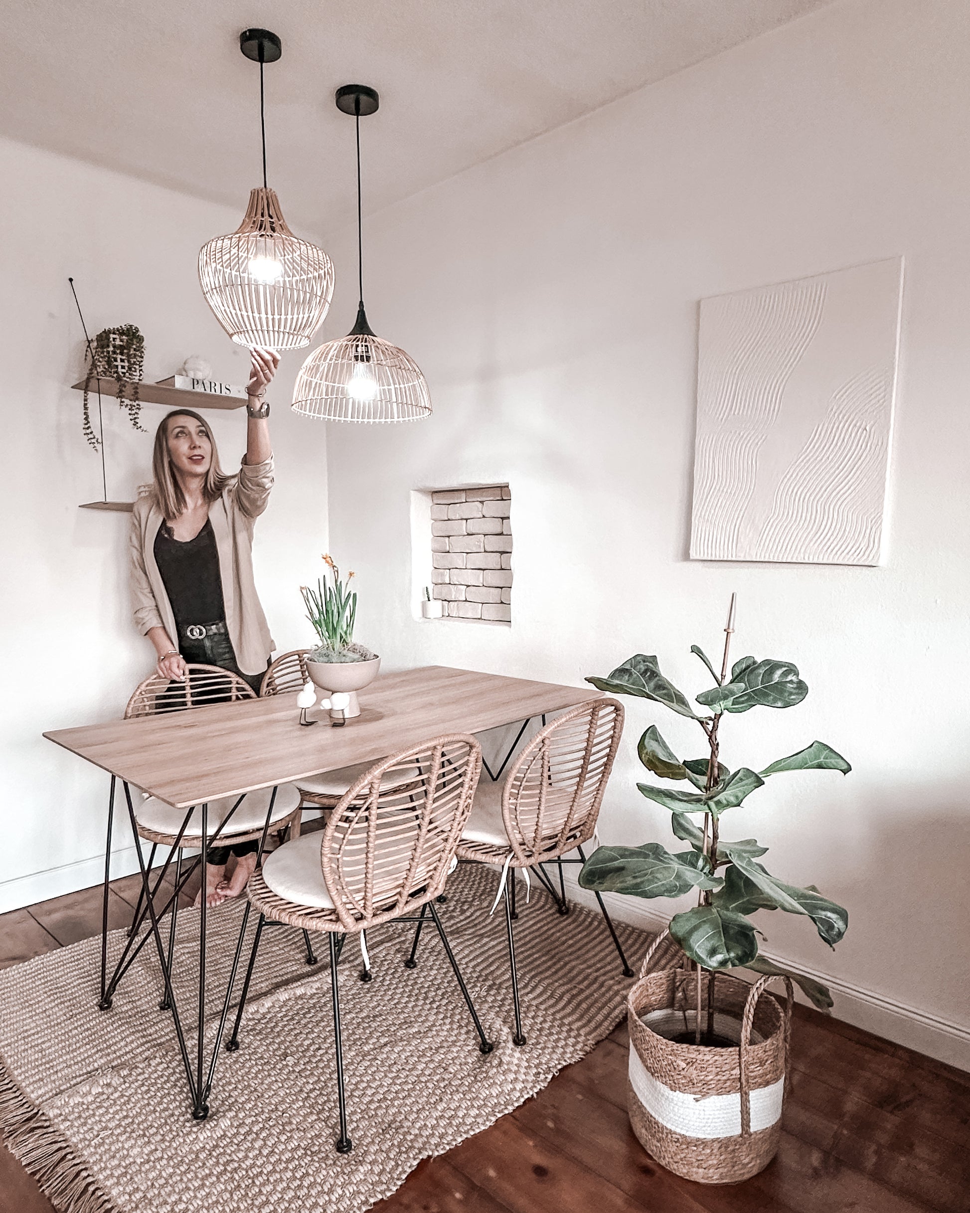 Dining Table KENTON Light Brown 140 cm 80 cm