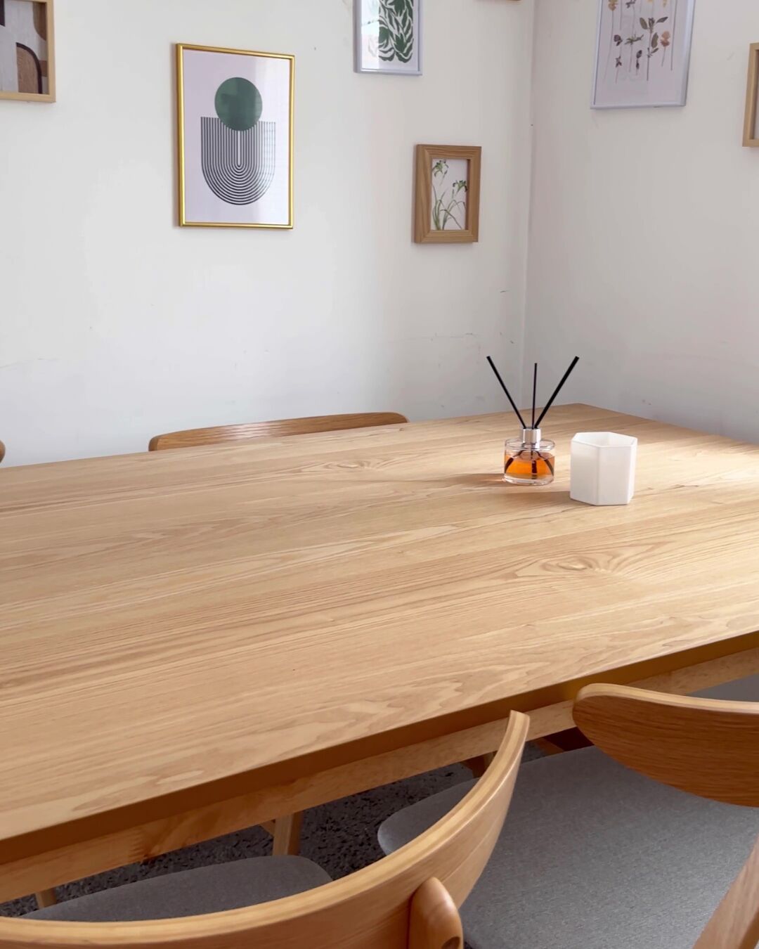 Dining Table CAMDEN Light Ash Wood 180 cm 95 cm