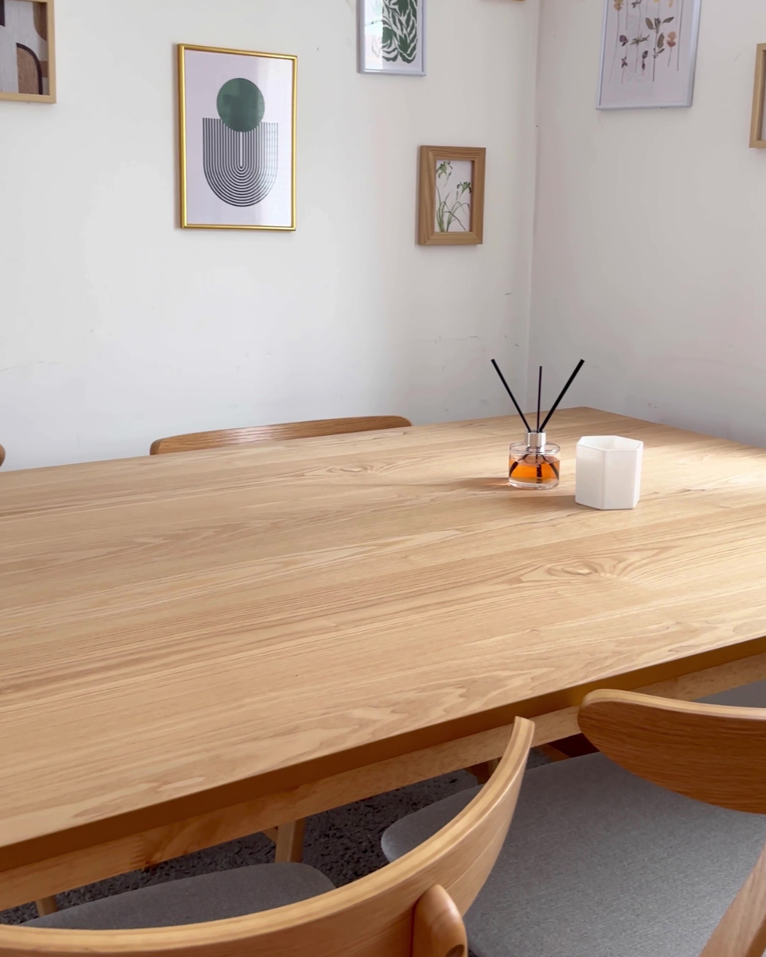 Dining Table CAMDEN Light Ash Wood 180 cm 95 cm