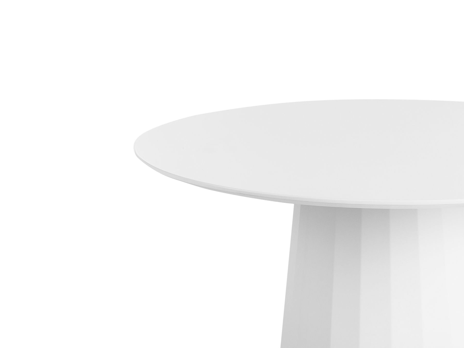 Dining Table PLATO White 100 cm 100 cm Metal