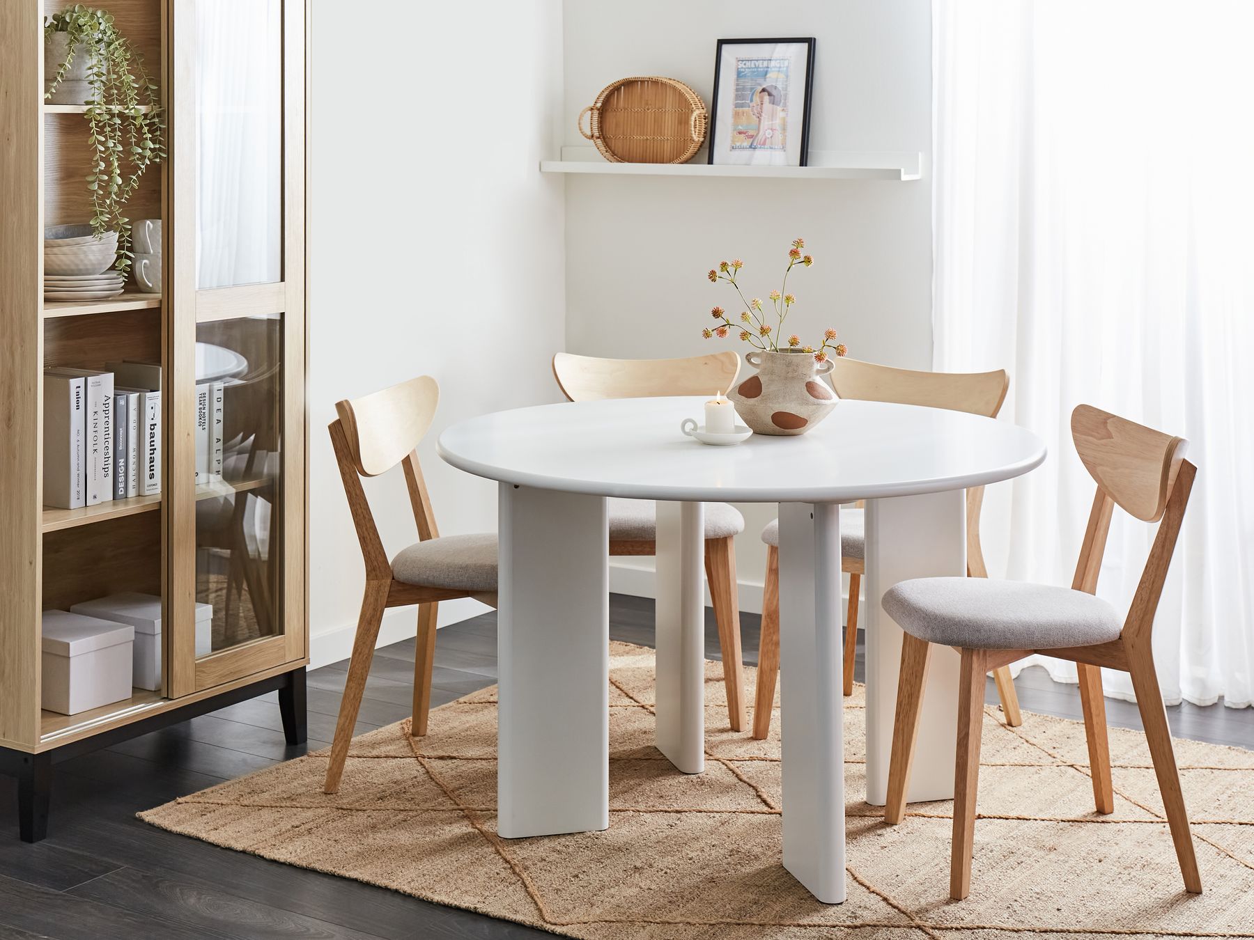 Dining Table COSMO White 120 cm 120 cm