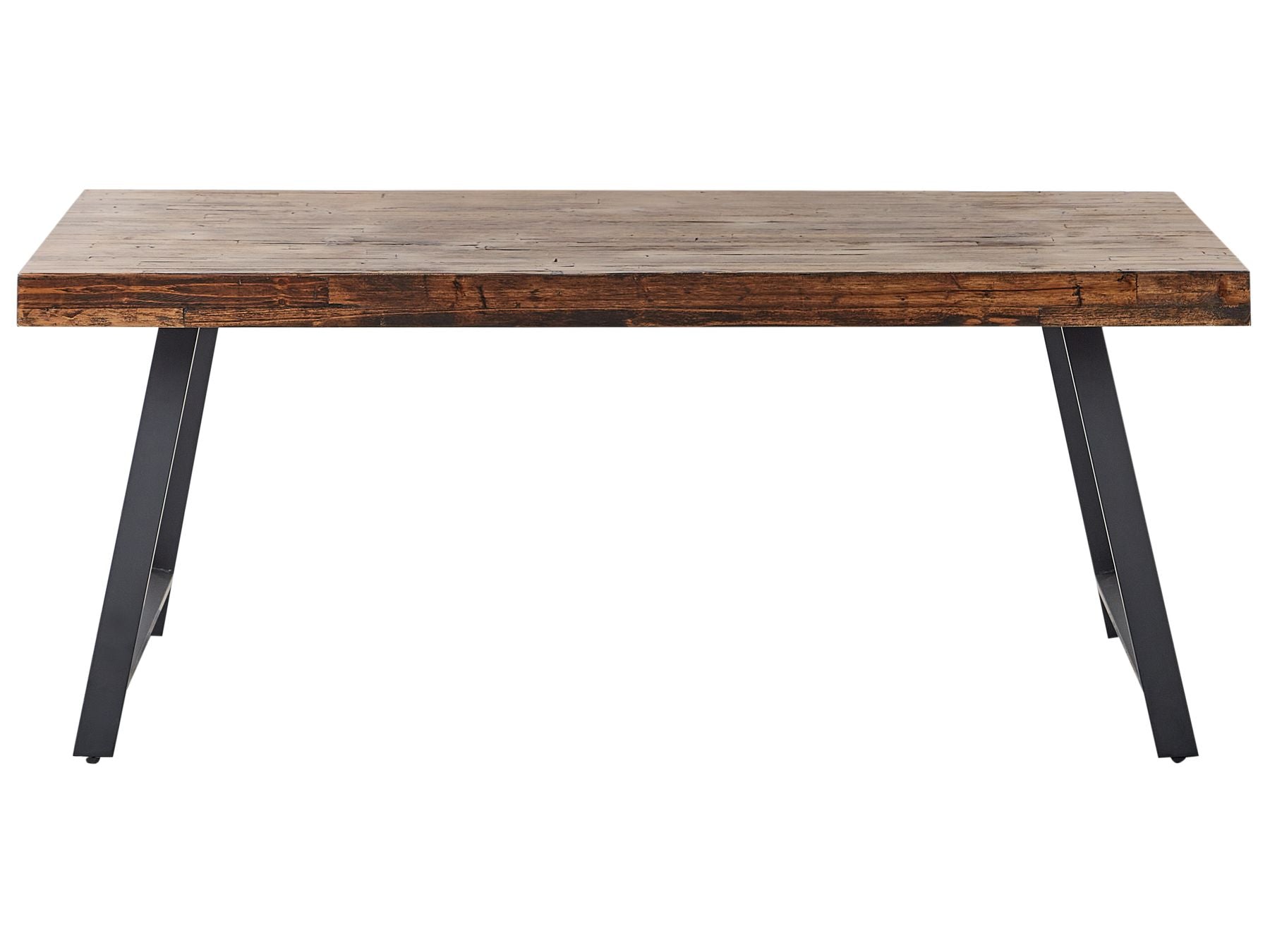 Dining Table WARTON Dark Brown 180 cm 90 cm Pine Wood