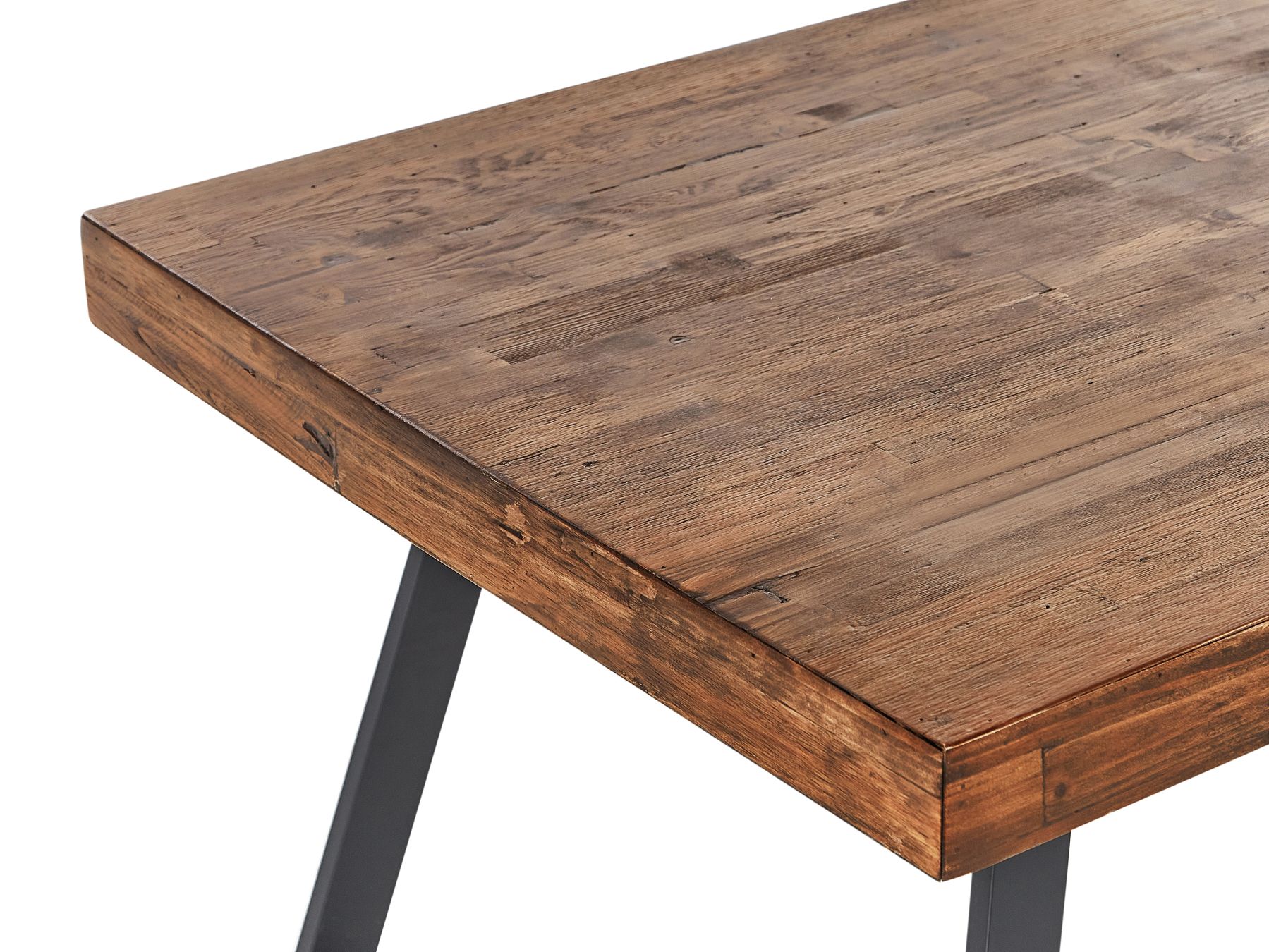 Dining Table WARTON Dark Brown 180 cm 90 cm Pine Wood