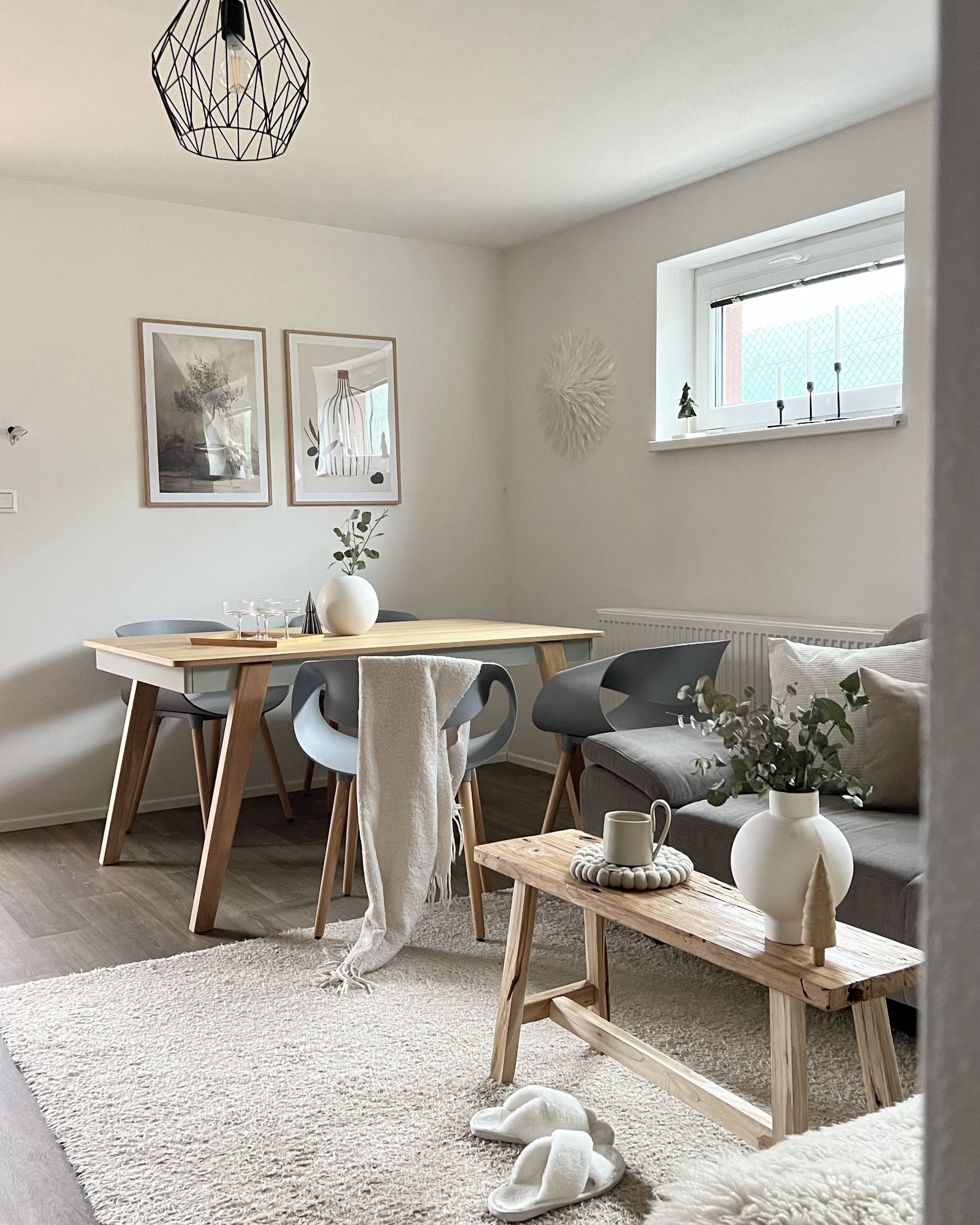 Dining Table PHOLA Light Oak 150 cm 90 cm