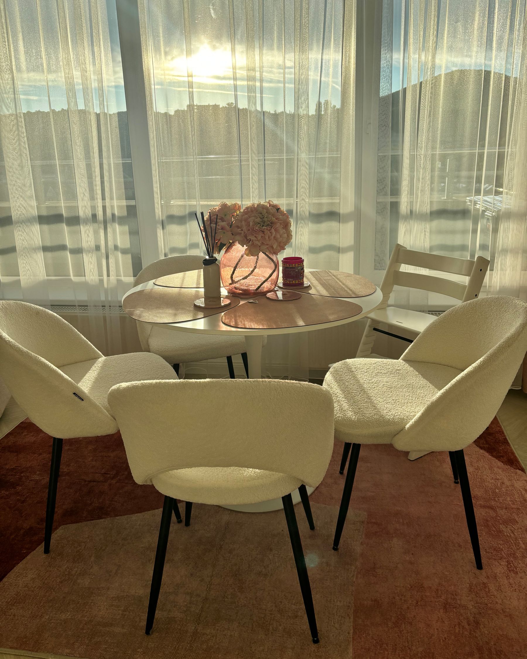 Dining Table BOCA White 90 cm 90 cm