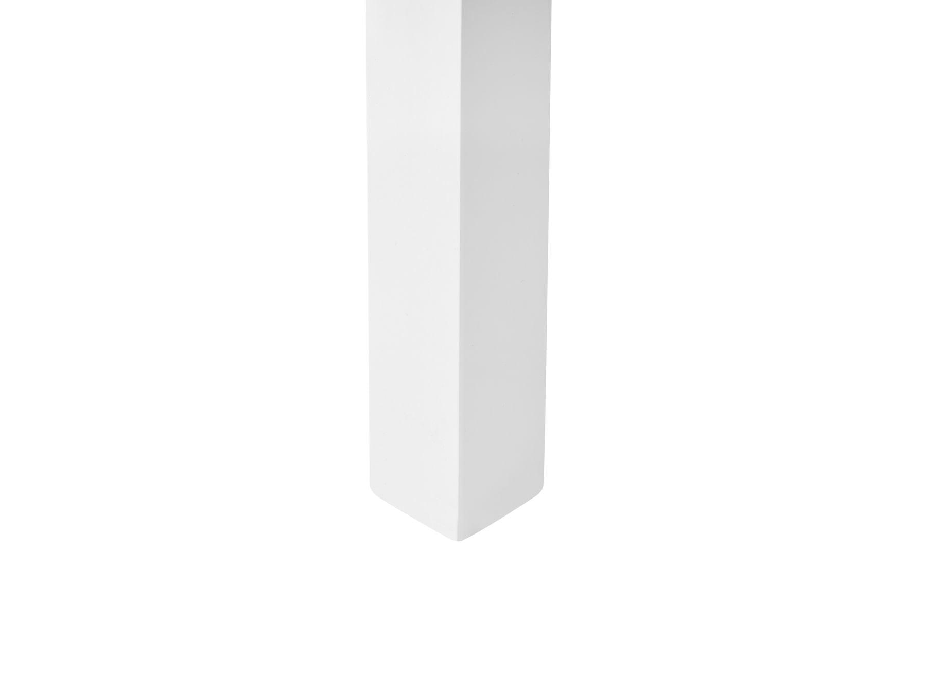 Dining Table BARLEE White 120 cm 75 cm Poplar Wood