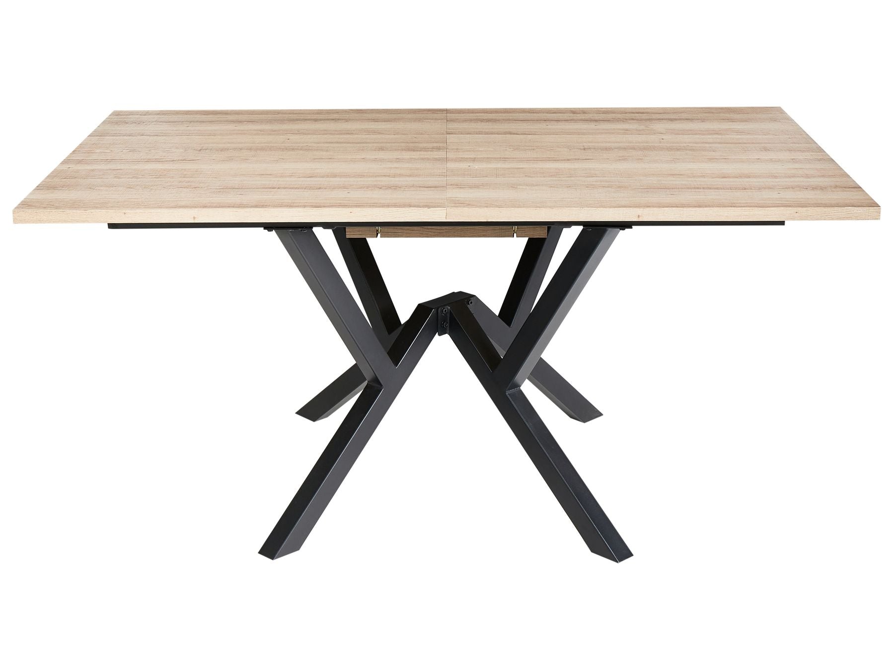 Extending Dining Table ANSELL Light Brown 160/200 cm 90 cm