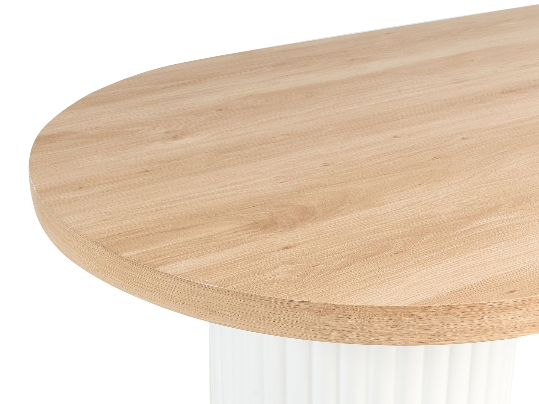 Dining Table SHERIDAN Light Brown/ White 180 cm 90 cm