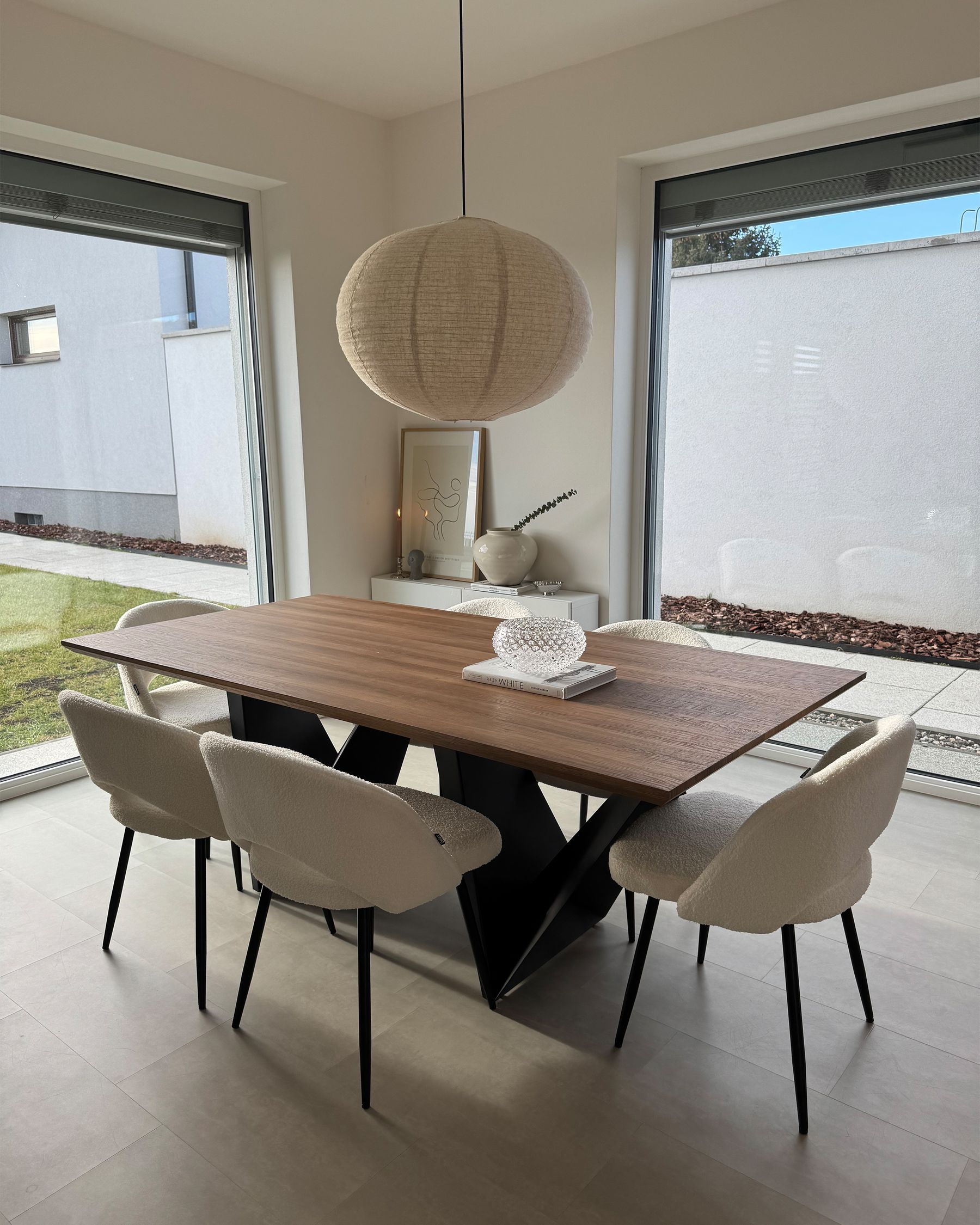 Dining Table SINTRA Dark Brown 200 cm 100 cm