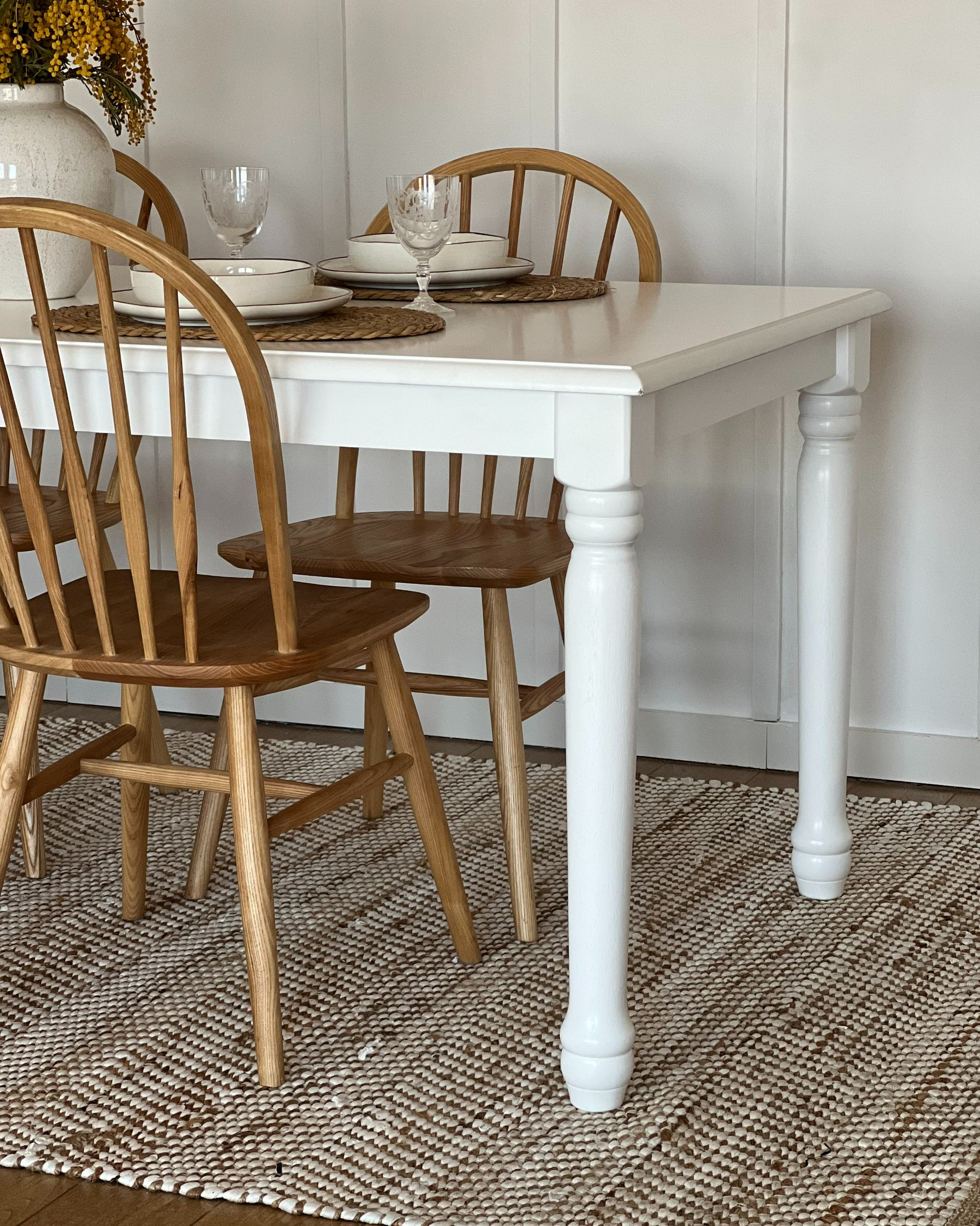 Dining Table CARY White 120 cm 75 cm