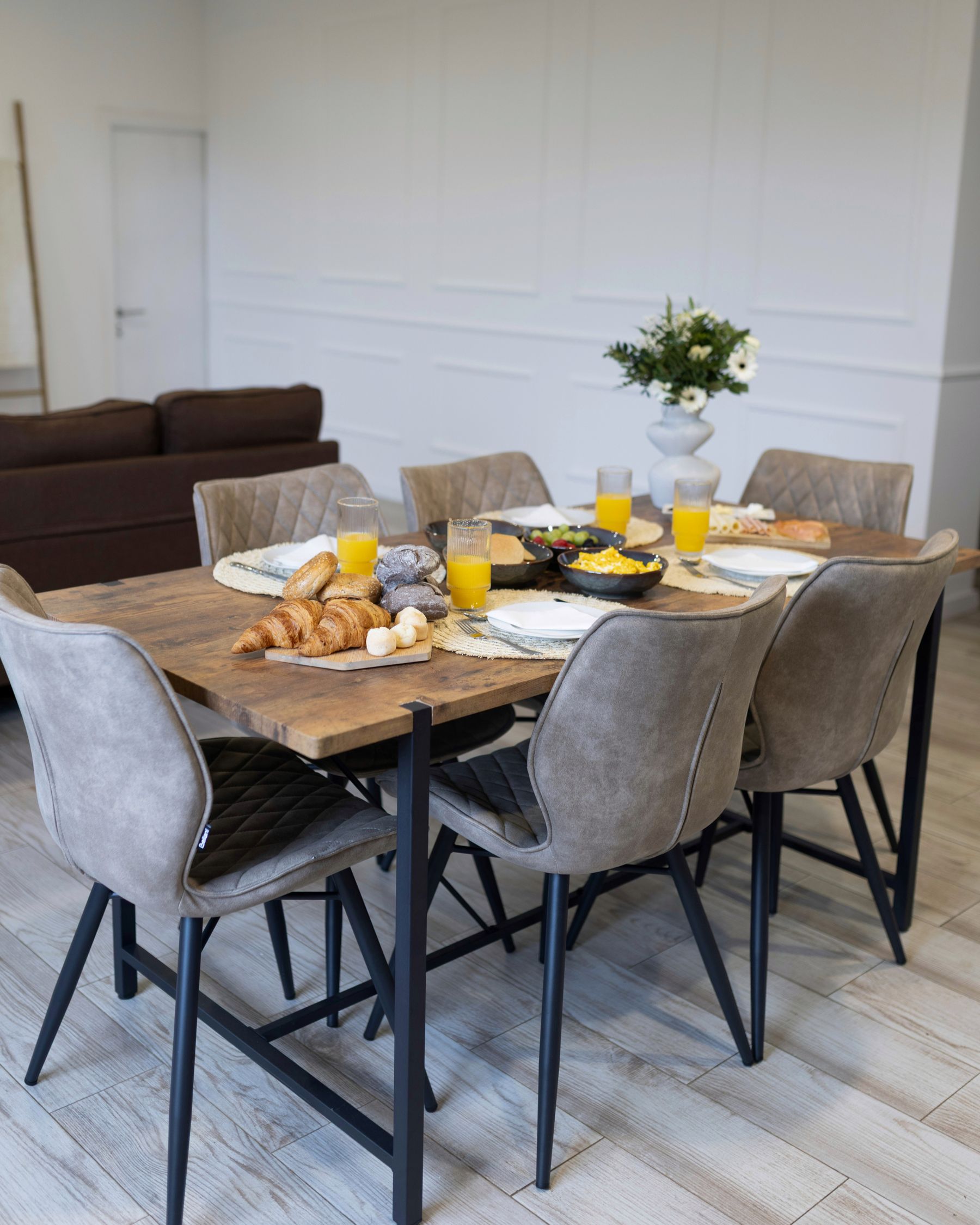 Dining Table SARITAS Brown 160 cm 80 cm