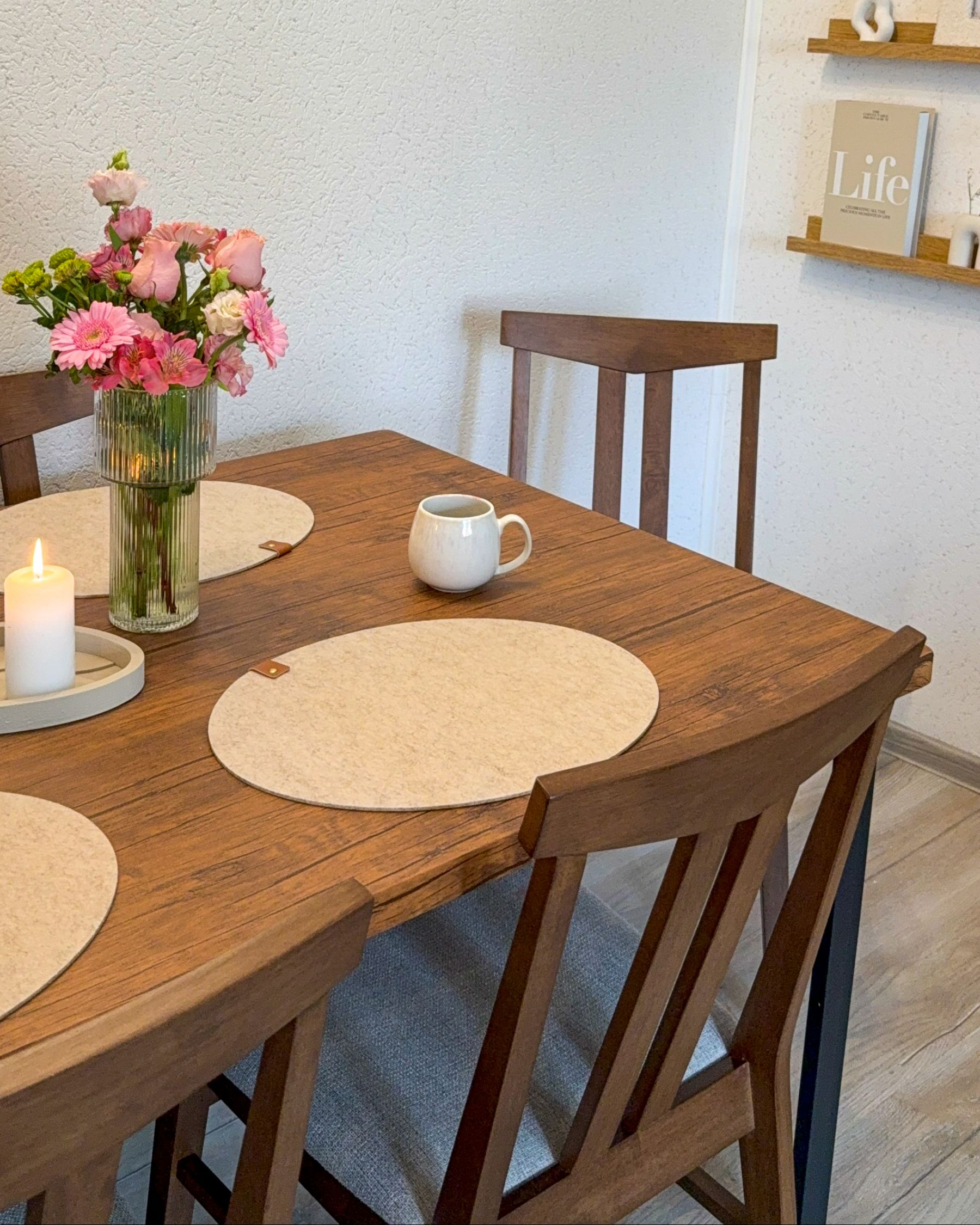 Dining Table LAREDO Dark Brown 150 cm 90 cm
