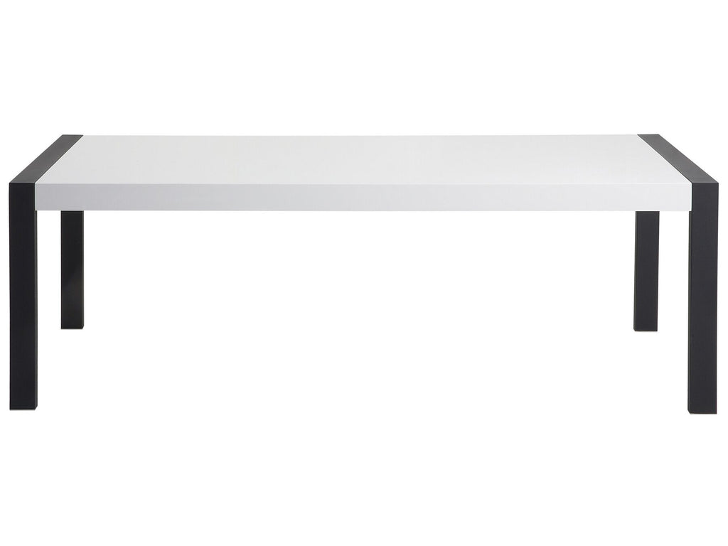 Dining Table ARCTIC Black/ White 220 cm 90 cm