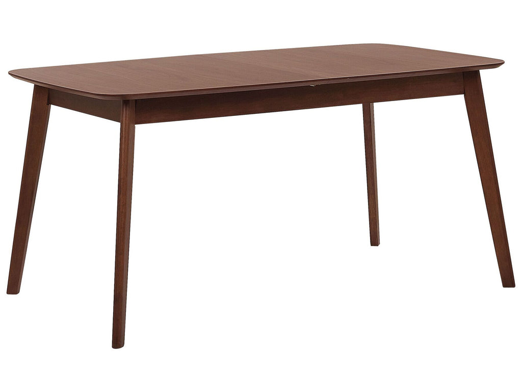 Extending Dining Table MADOX Dark Walnut 120/150 cm 75 cm