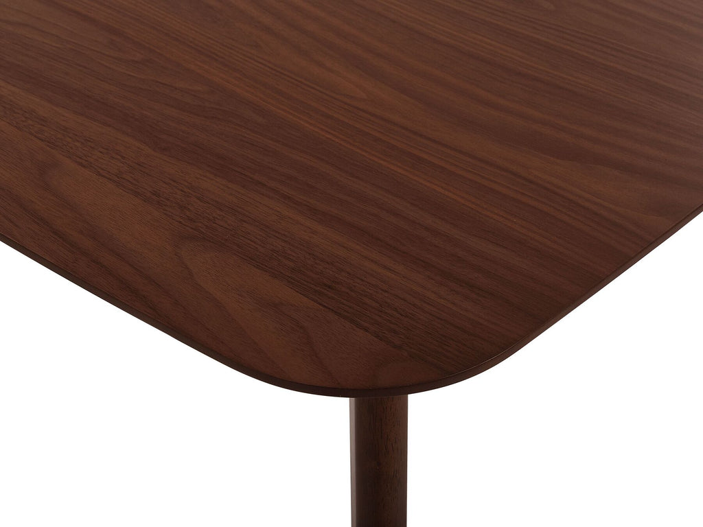 Extending Dining Table MADOX Dark Walnut 120/150 cm 75 cm
