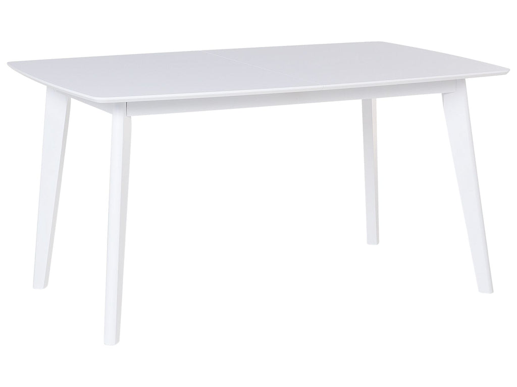 Extending Dining Table SANFORD White 150/195 cm 90 cm