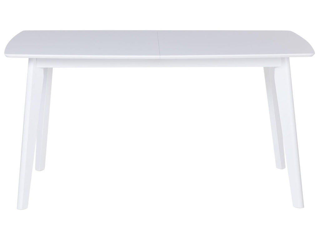 Extending Dining Table SANFORD White 150/195 cm 90 cm