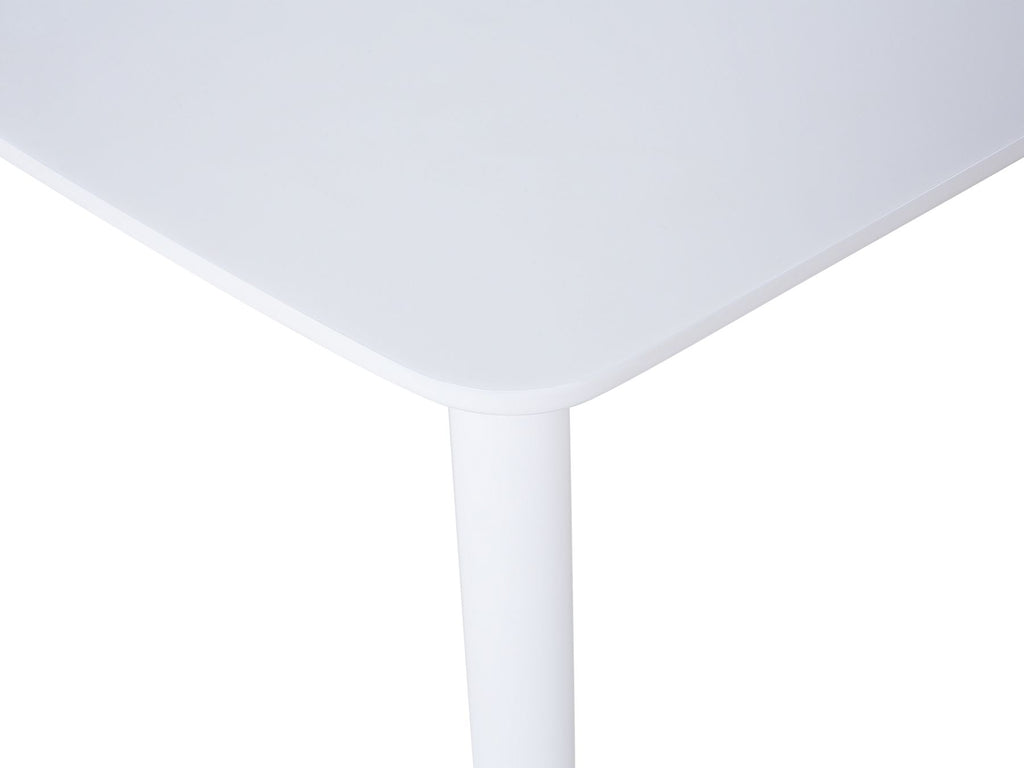 Extending Dining Table SANFORD White 150/195 cm 90 cm