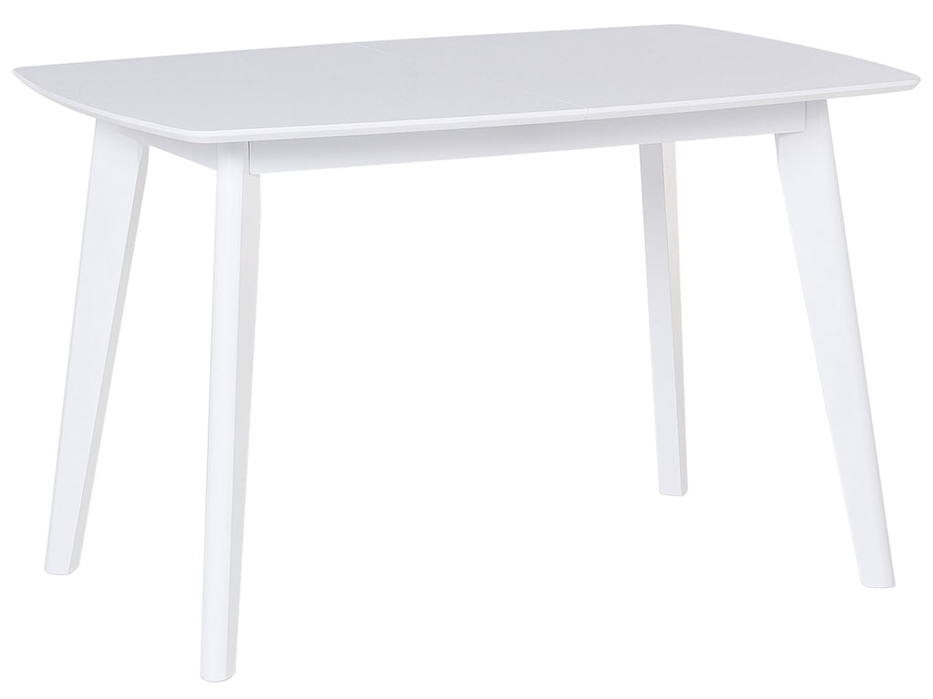 Extending Dining Table SANFORD White 120/160 cm 80 cm