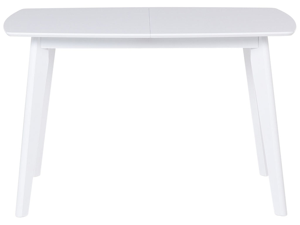 Extending Dining Table SANFORD White 120/160 cm 80 cm