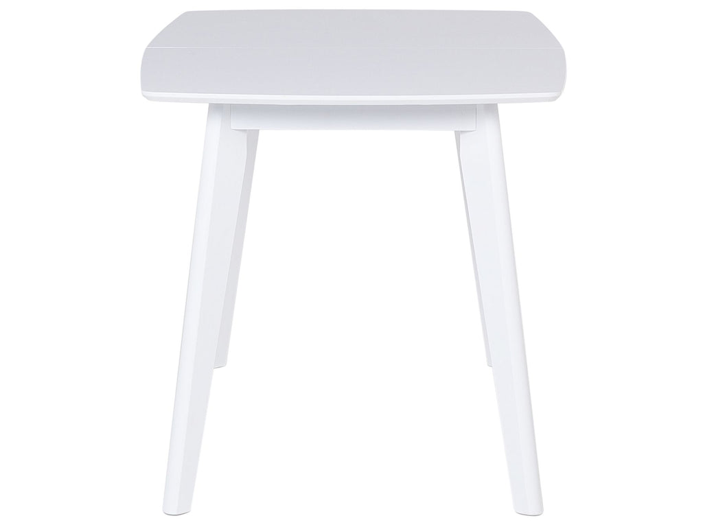 Extending Dining Table SANFORD White 120/160 cm 80 cm