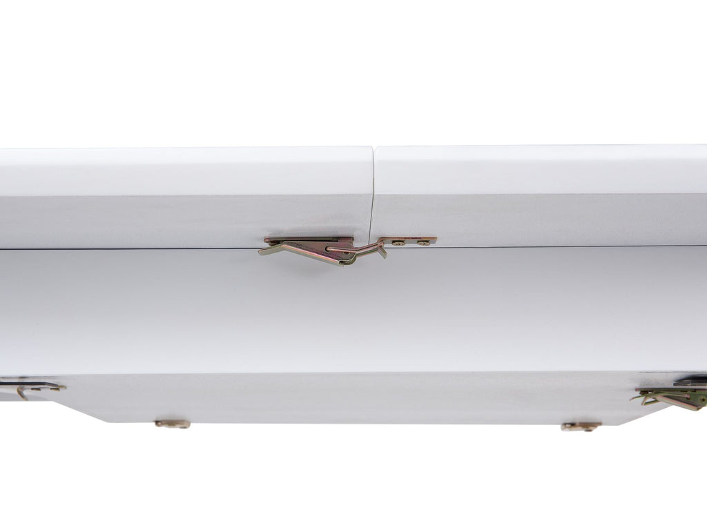Extending Dining Table SANFORD White 120/160 cm 80 cm