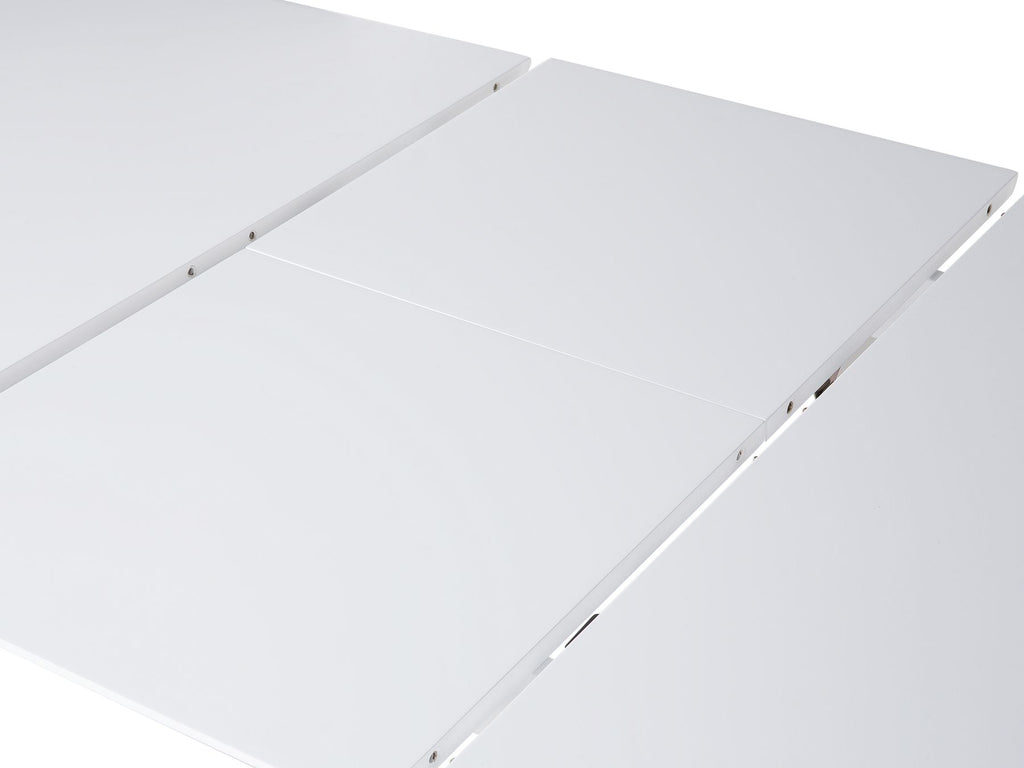 Extending Dining Table SANFORD White 120/160 cm 80 cm
