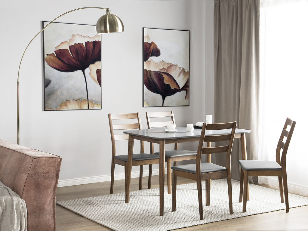 Dining Table MODESTO Grey 118 cm 77 cm Wood