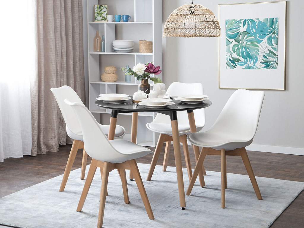 Dining Table BOVIO Black 90 cm 90 cm
