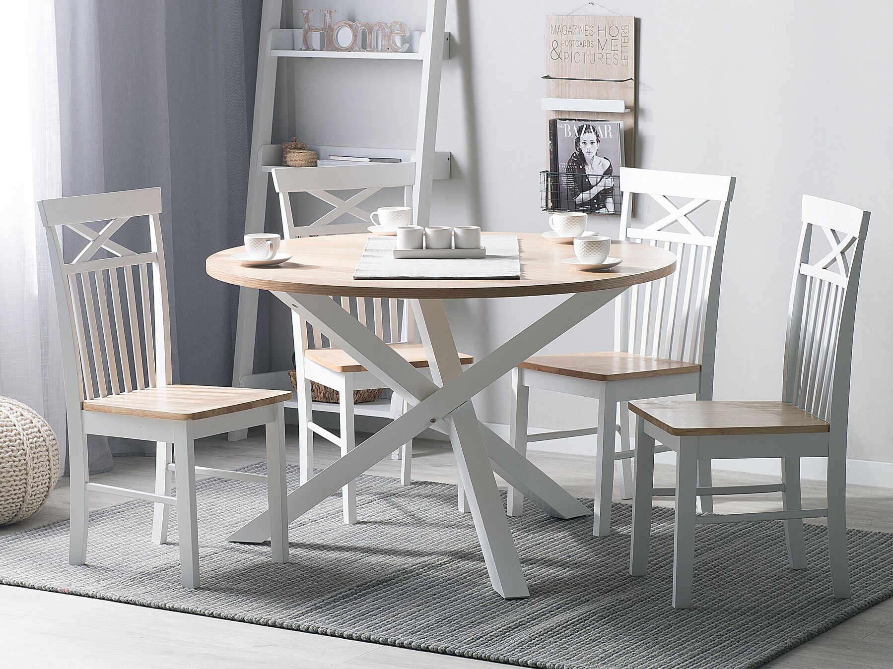 Dining Table JACKSONVILLE Light Brown 120 cm 120 cm