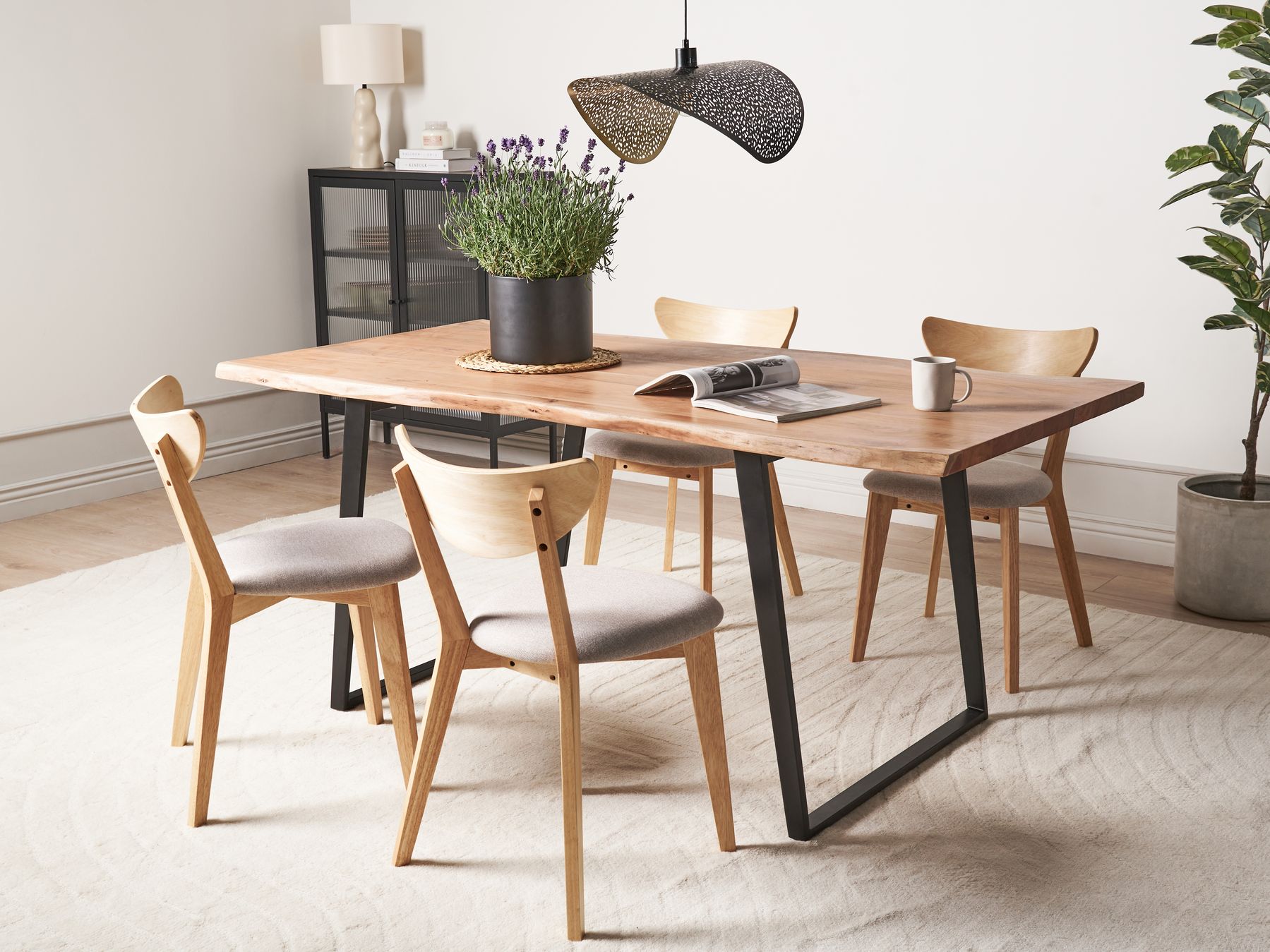 Dining Table JAIPUR Light Brown 180 cm 90 cm Acacia Wood