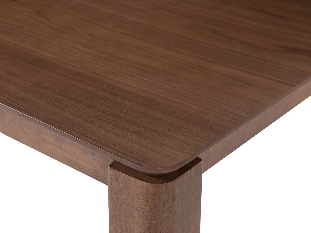 Dining Table LOTTIE Dark Walnut 160 cm 90 cm