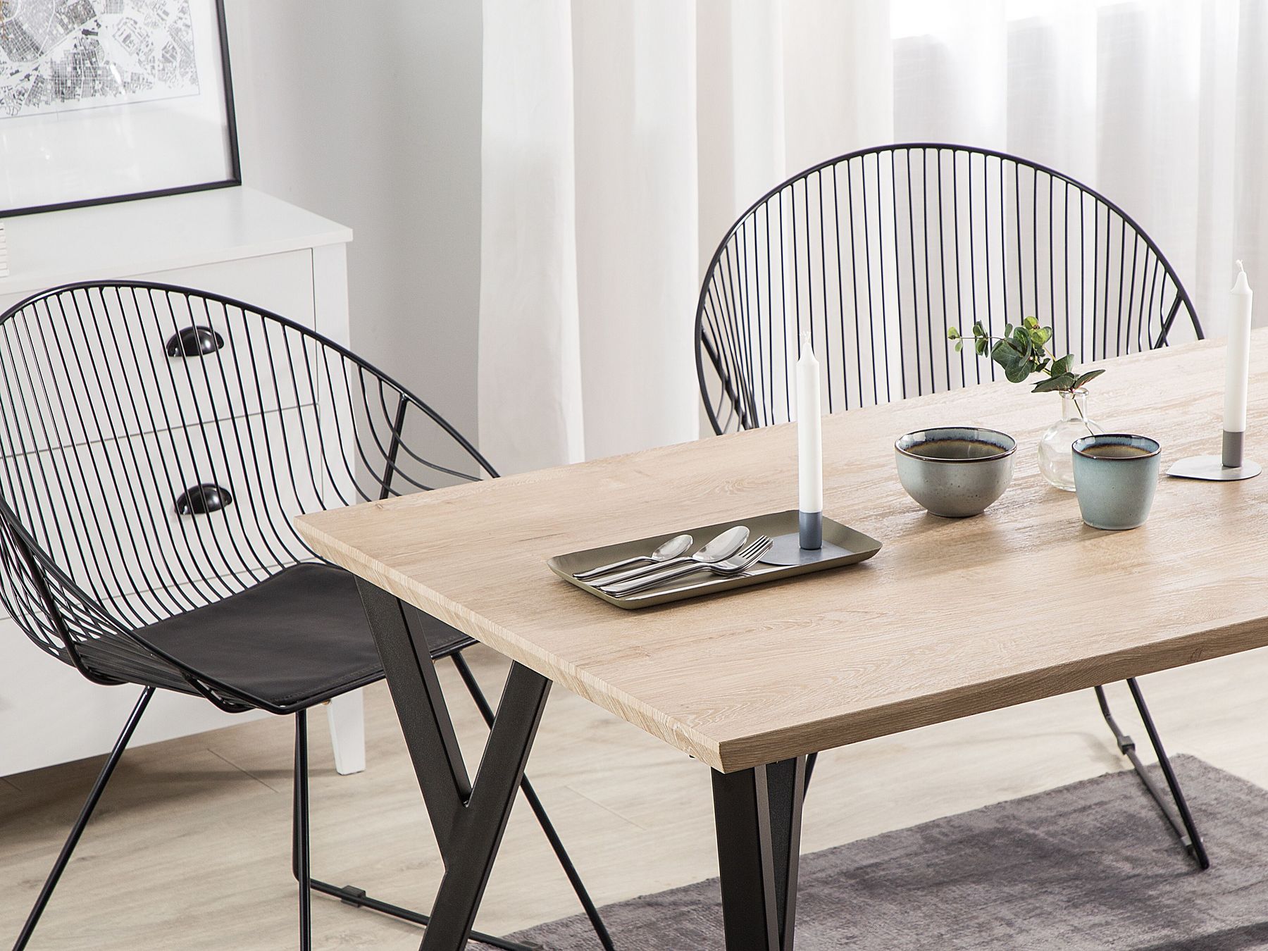 Dining Table BRAVO Light Brown 140 cm 80 cm