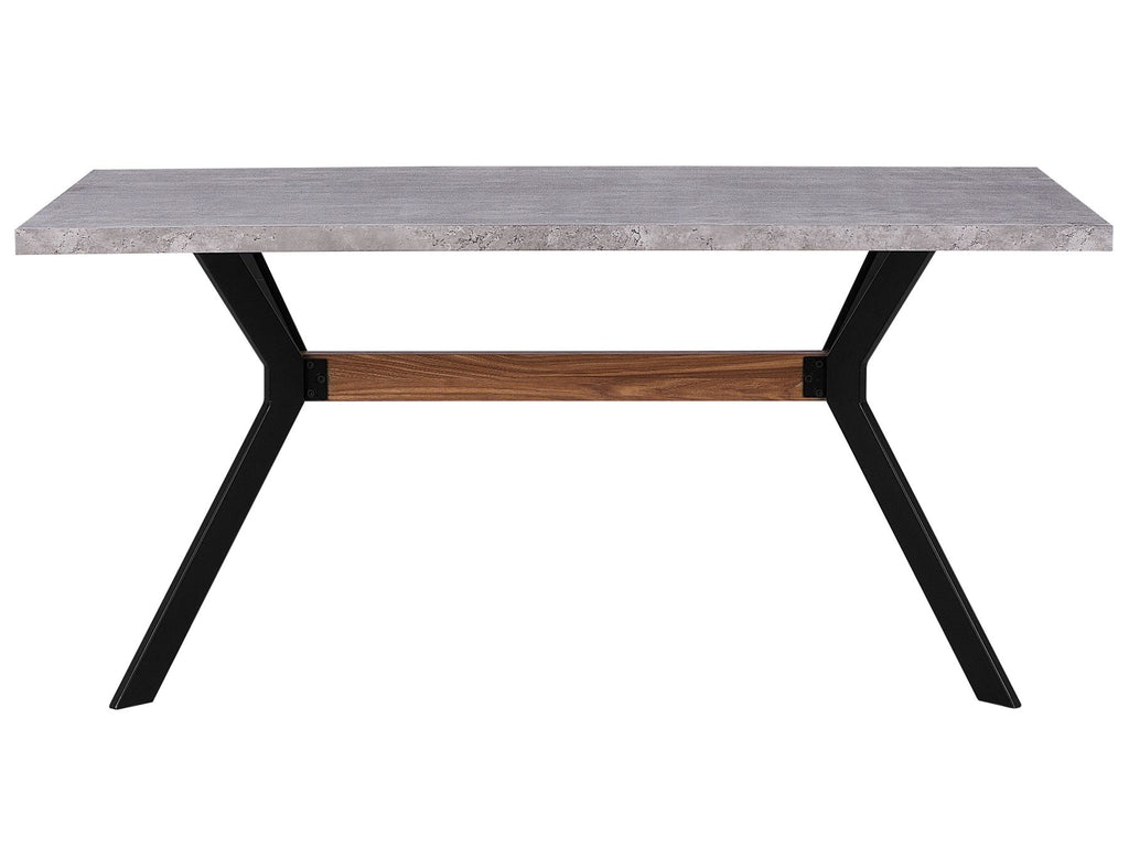 Dining Table BENSON Grey Concrete Effect 160 cm 90 cm